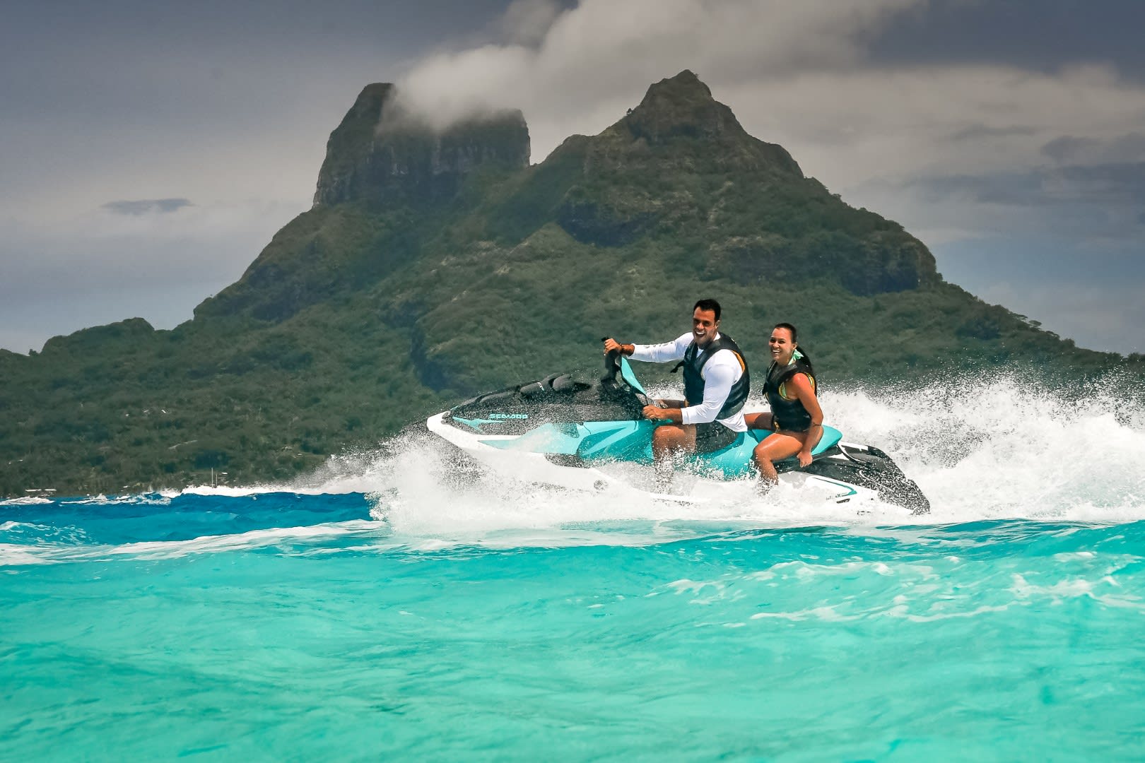 Jet Ski Tour In The Lagoon Of Bora Bora Manawa