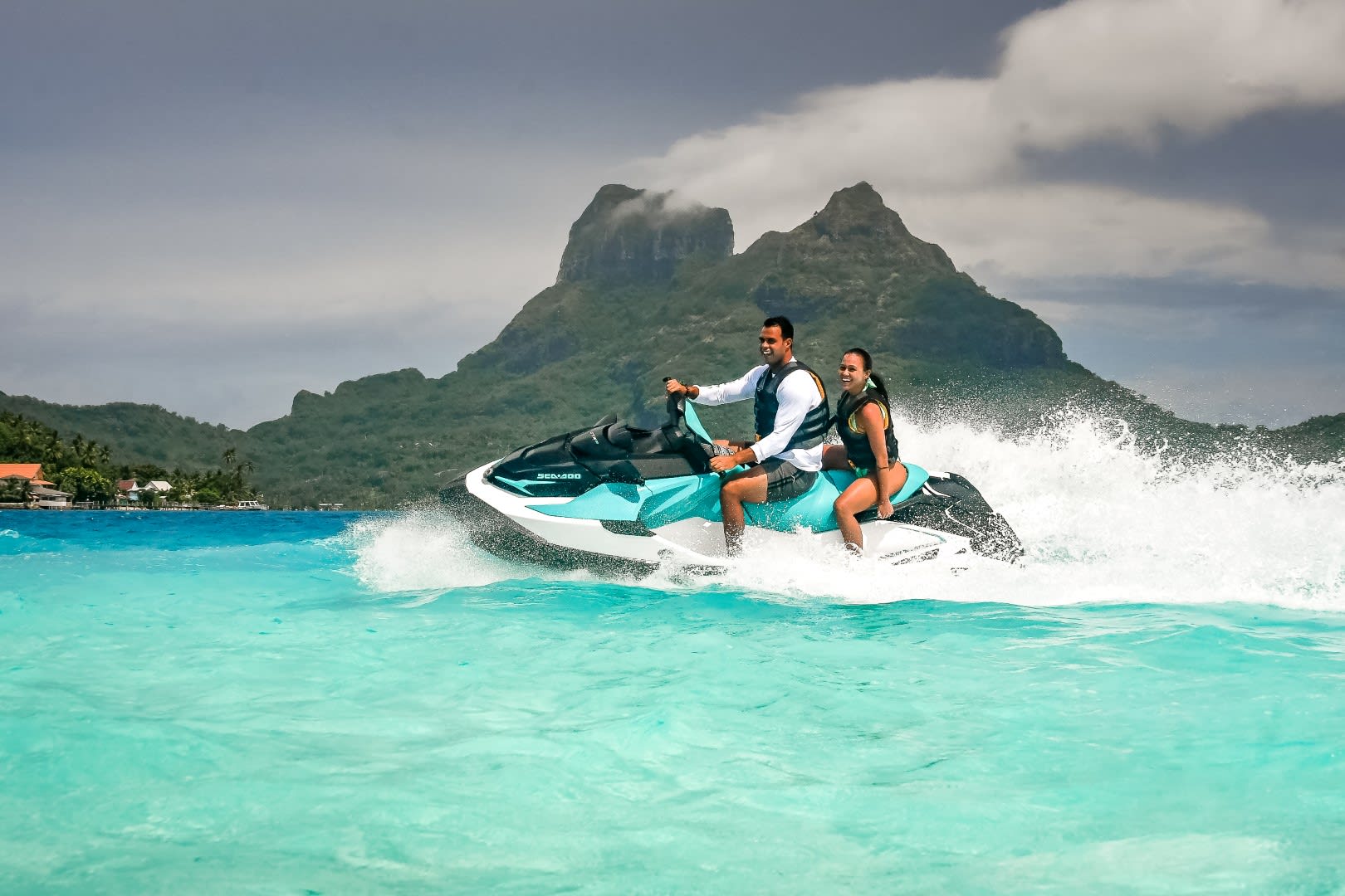 Jet Ski Tour In The Lagoon Of Bora Bora Manawa