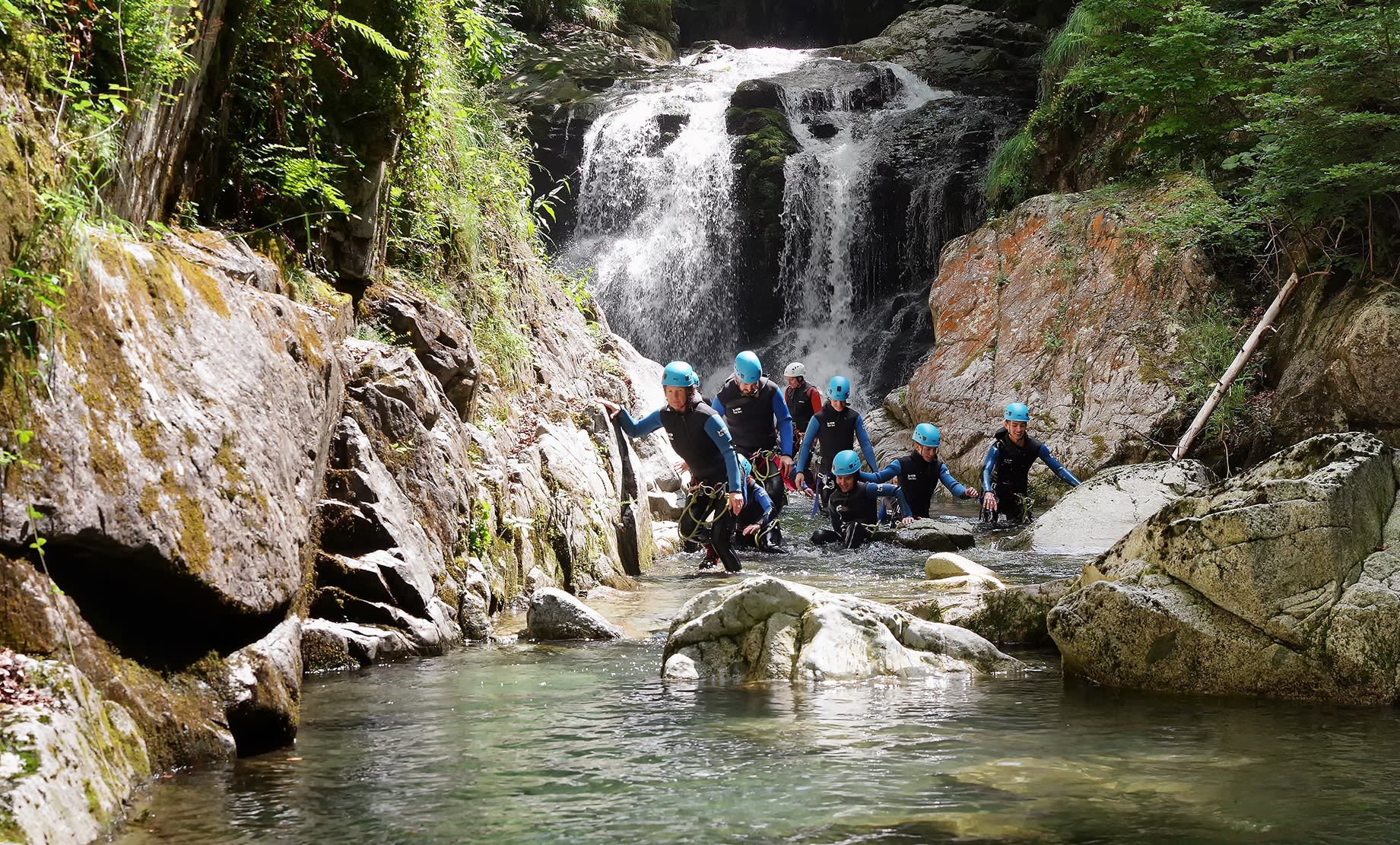 Canyon of Bious-Gabas in Laruns, Ossau Valley