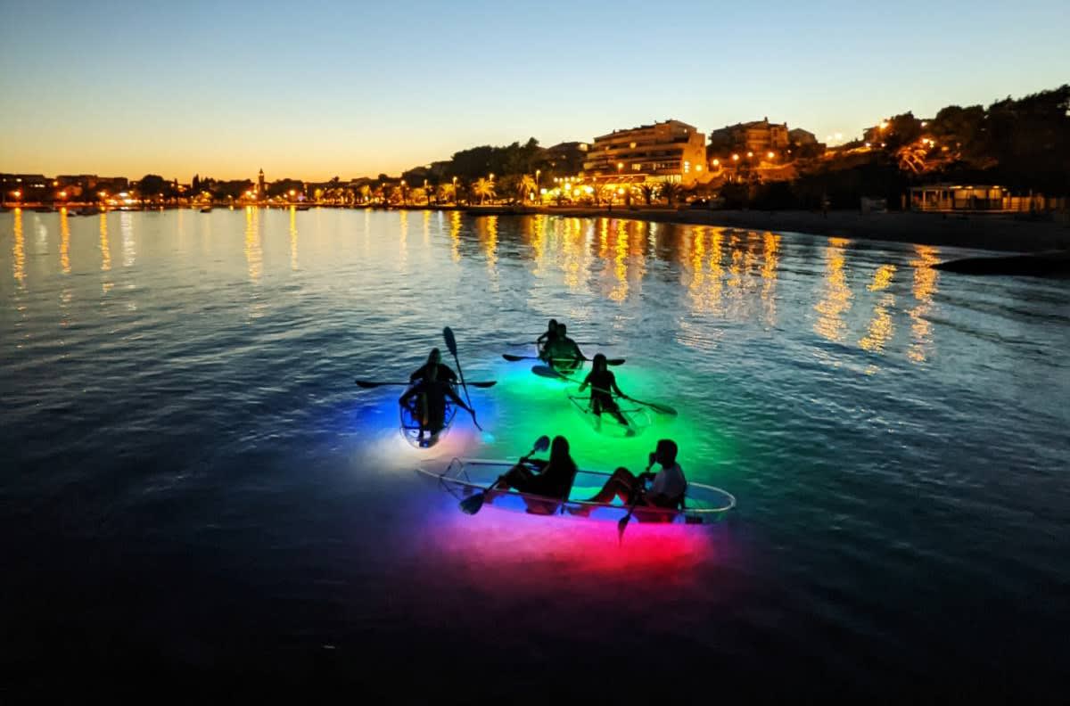 Kayak nocturno en Split