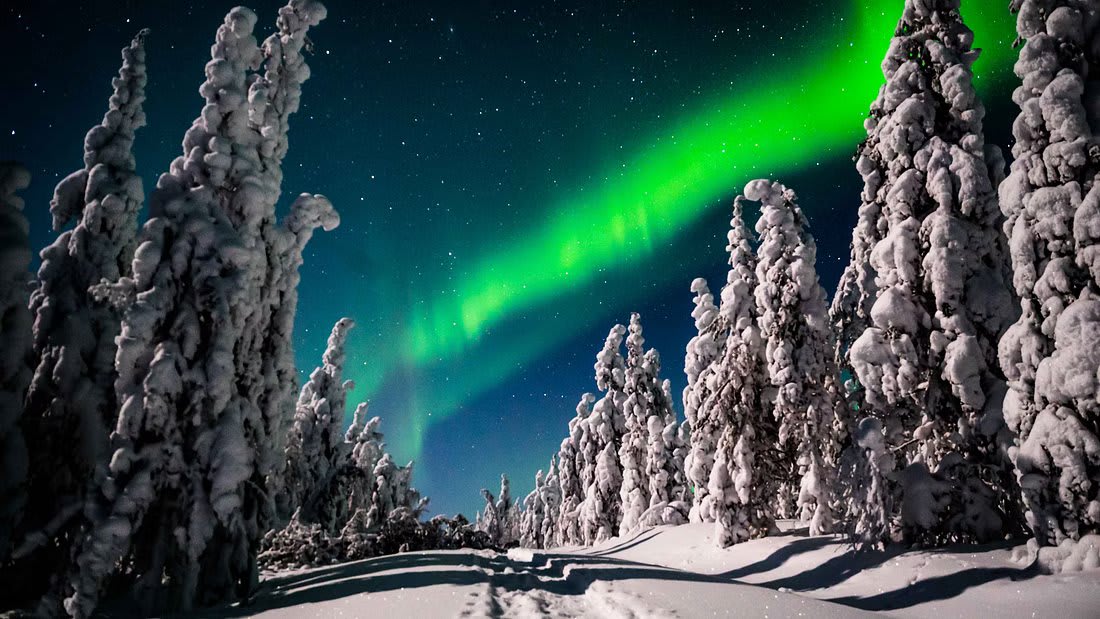 Auroras boreales en Levi