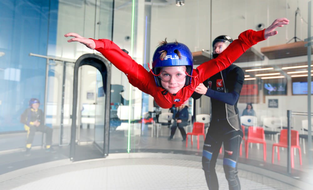 First time indoor skydiving in Montréal, Québec