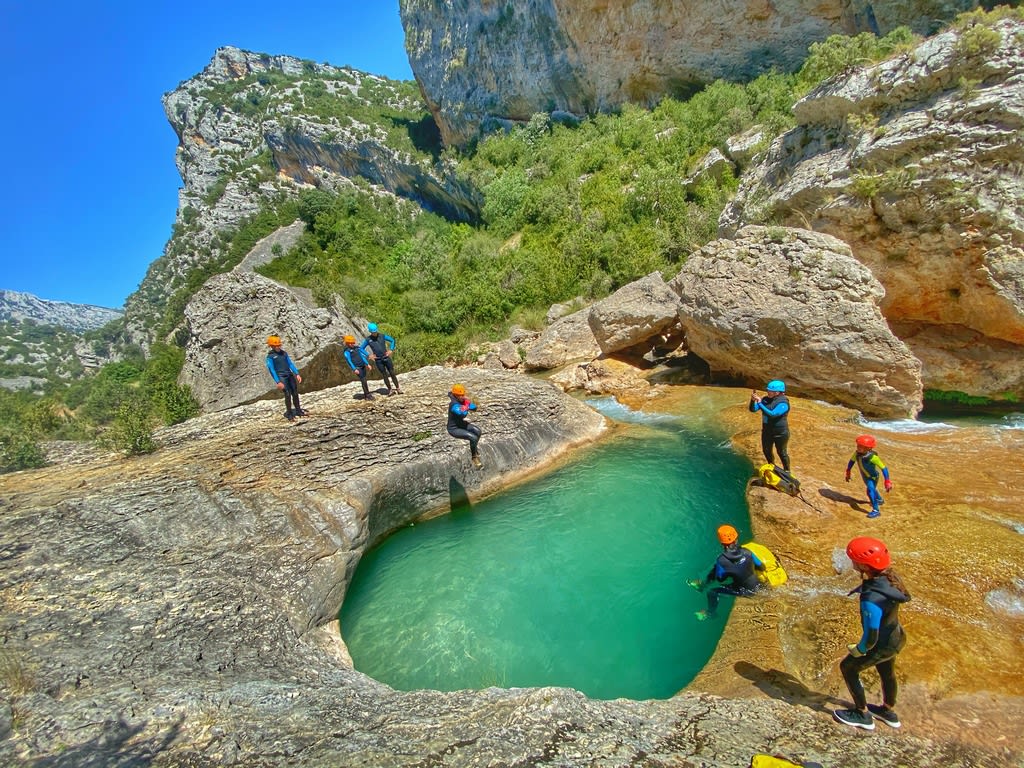 Canyoning at Mont-Perdu near Saint-Lary