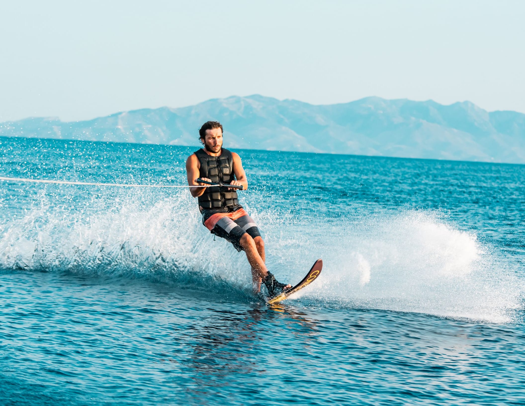 Waterskiing in Mykonos