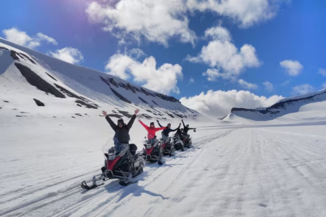 Summer Snowmobiling and Hiking Excursion from Longyearbyen in Svalbard
