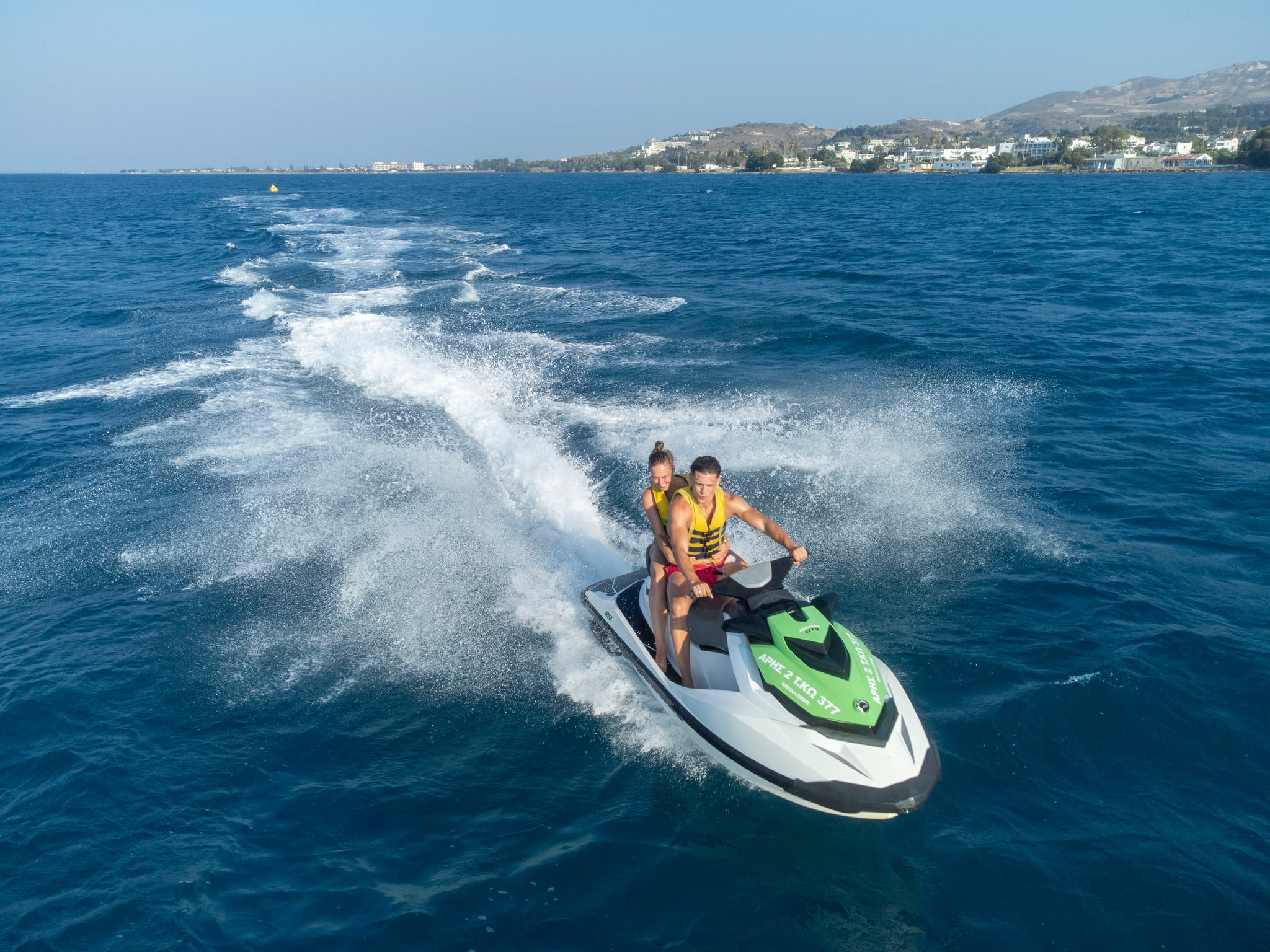 Jet skiing in Kos