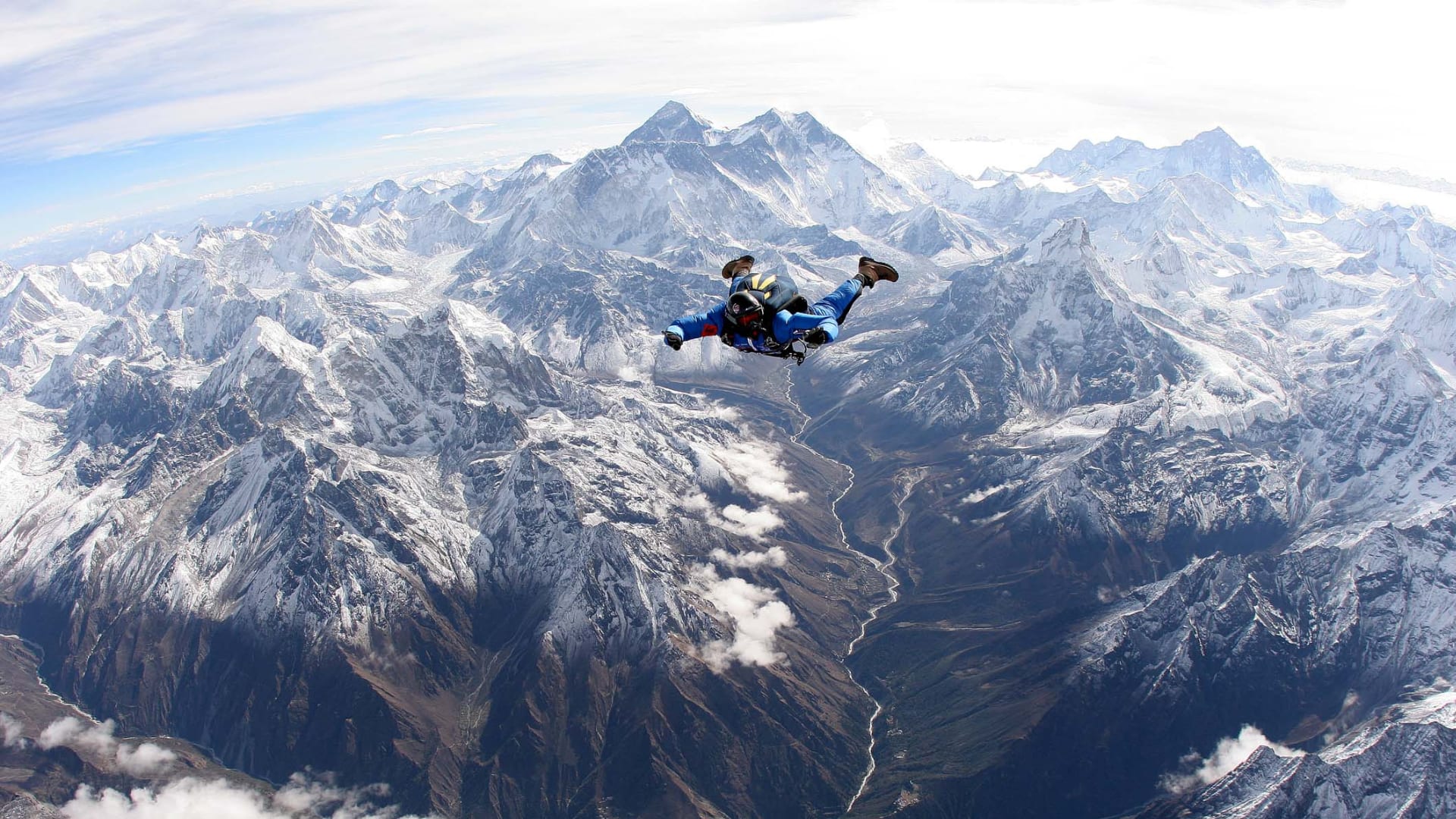 Fallschirmspringen im Everest, Nepal