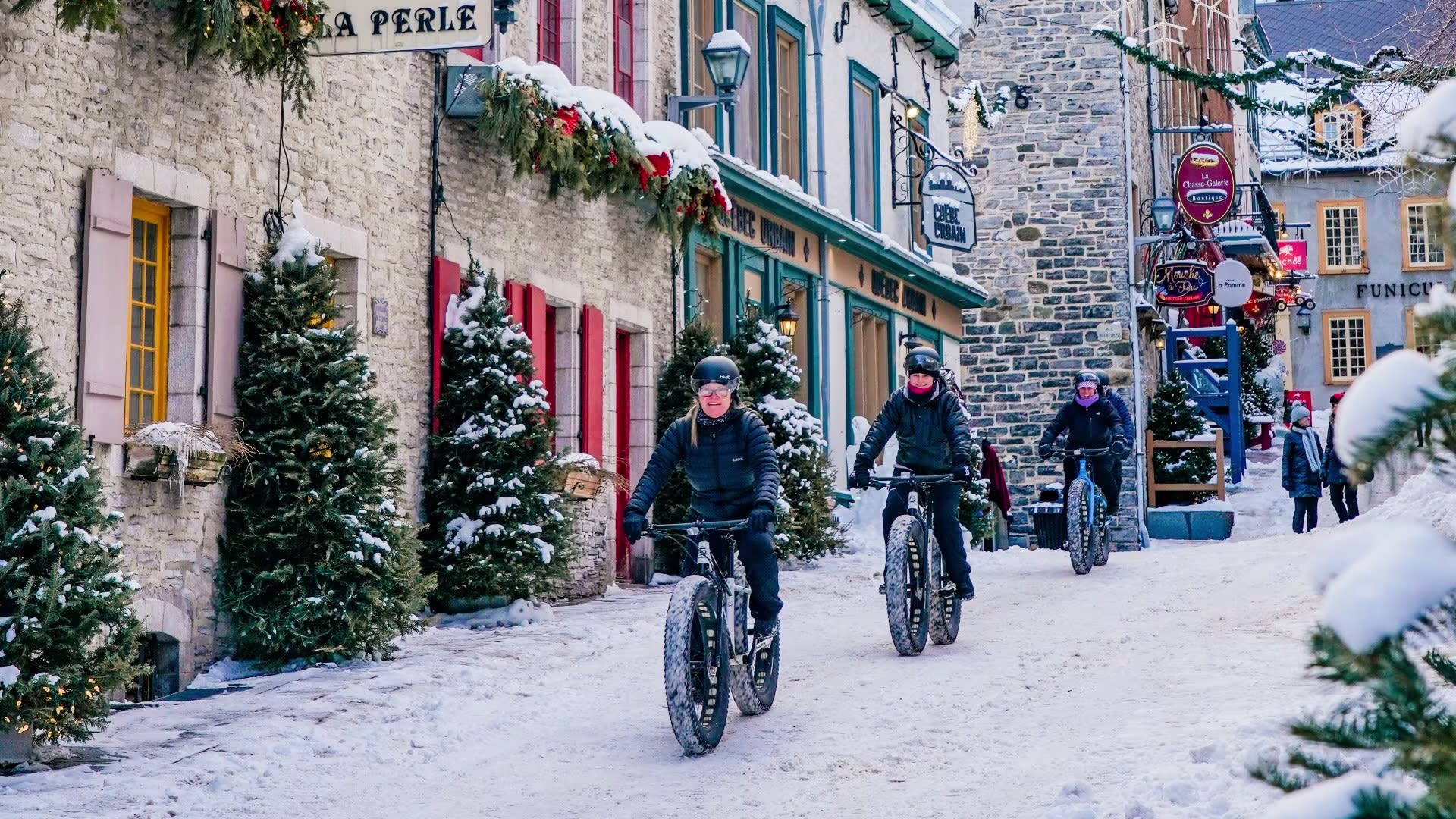 Fatbike-Tour durch die Innenstadt von Québec City