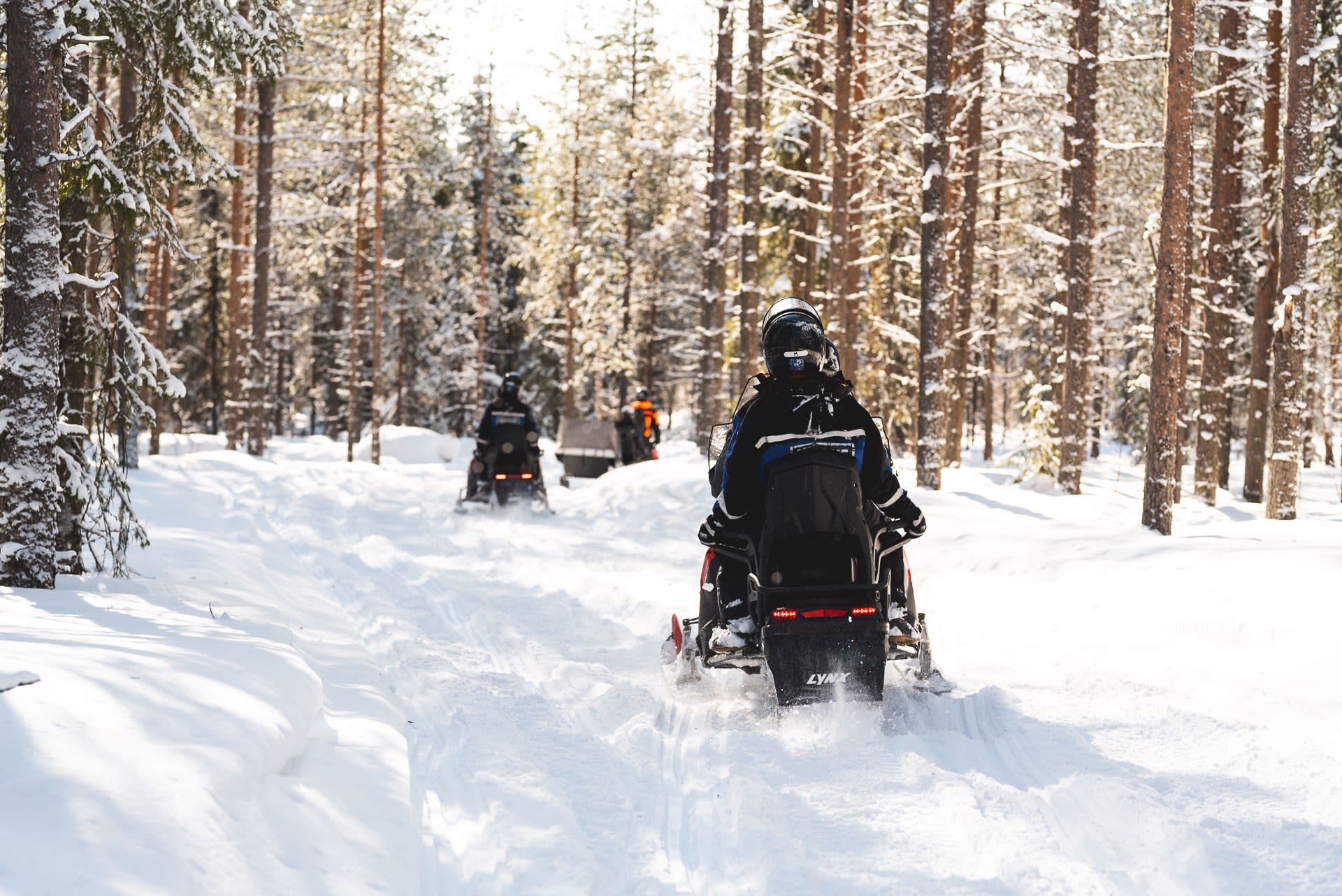 Snowmobiling in Rovaniemi