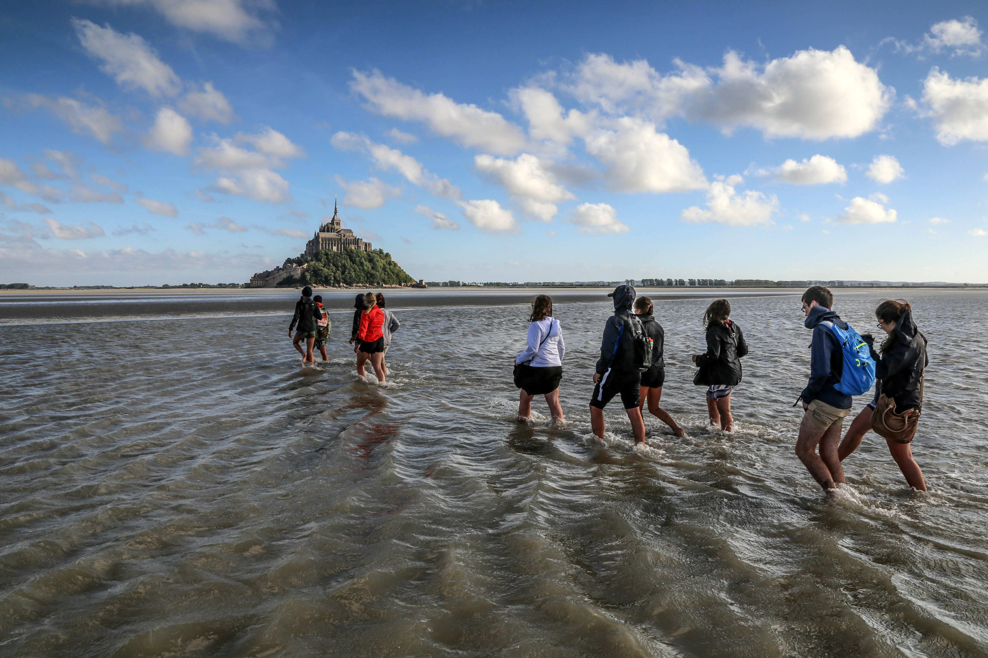 Promenade dans la baie du Mont St Michel