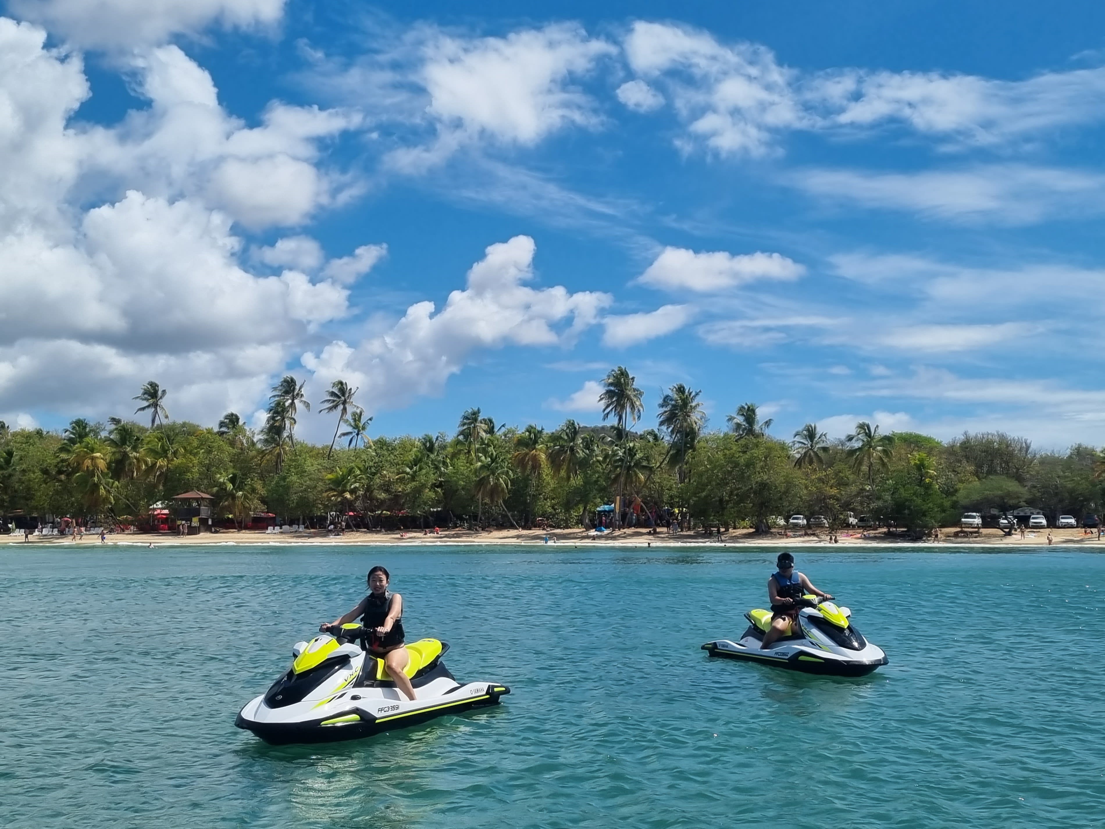 Jet ski excursion in Martinique