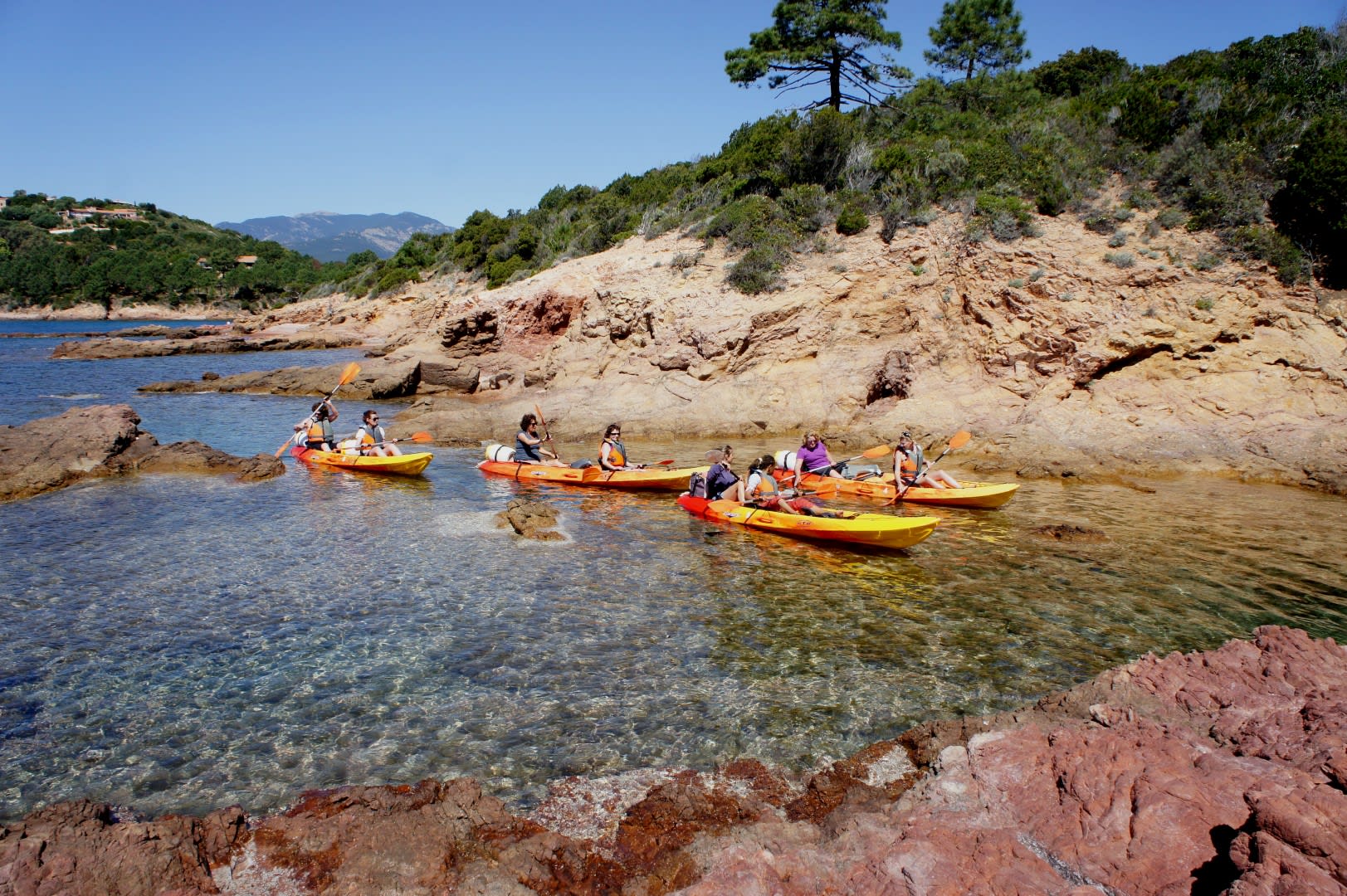Sea Kayaking Excursion in Pinarello near Porto-Vecchio, Corsica