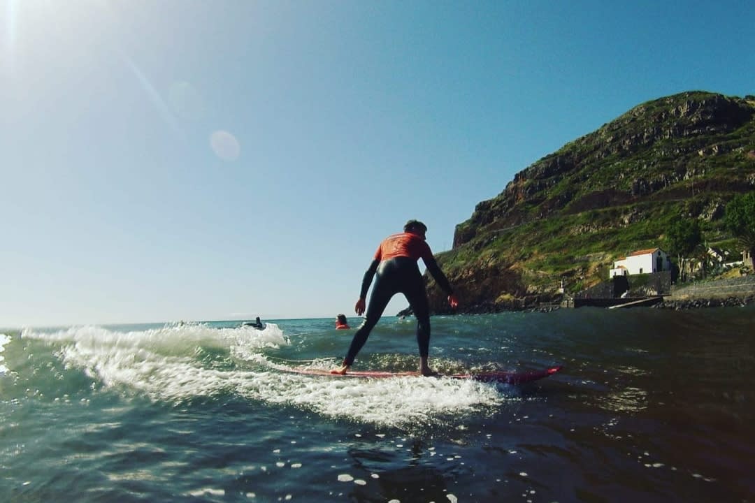 Surf Lessons in Porto da Cruz, Madeira