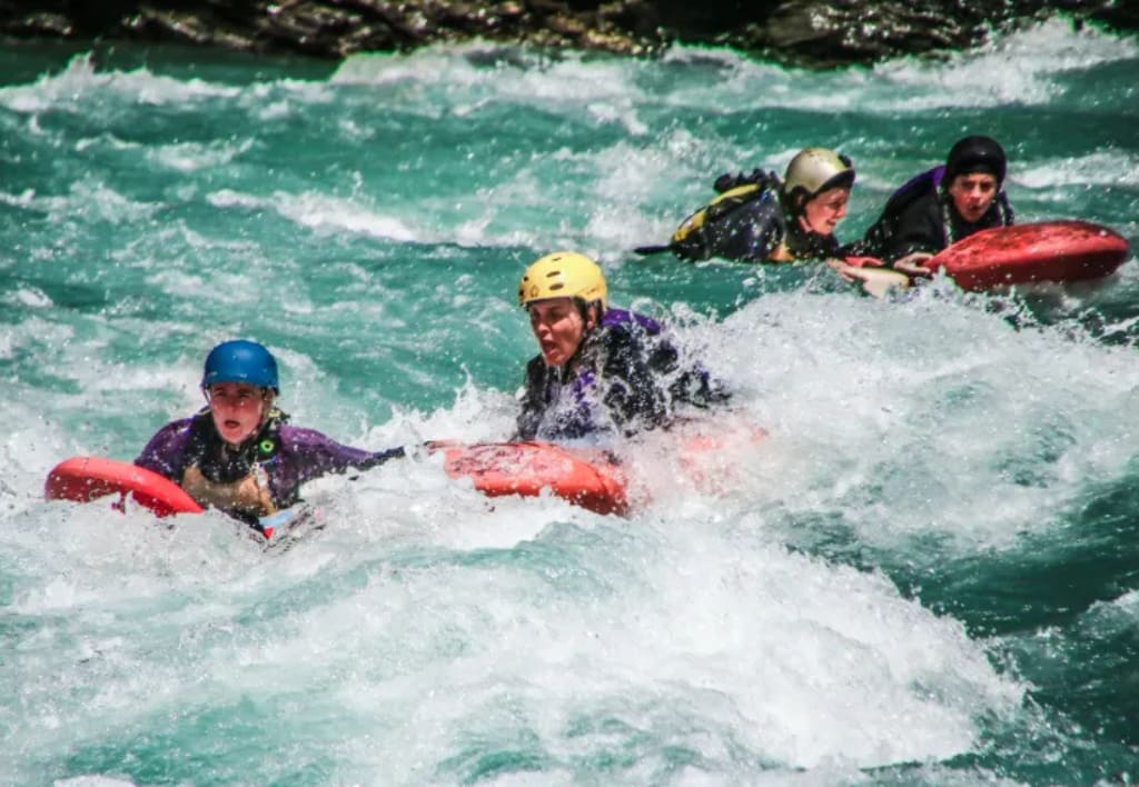 Hydrospeed en Queenstown, Nueva Zelanda