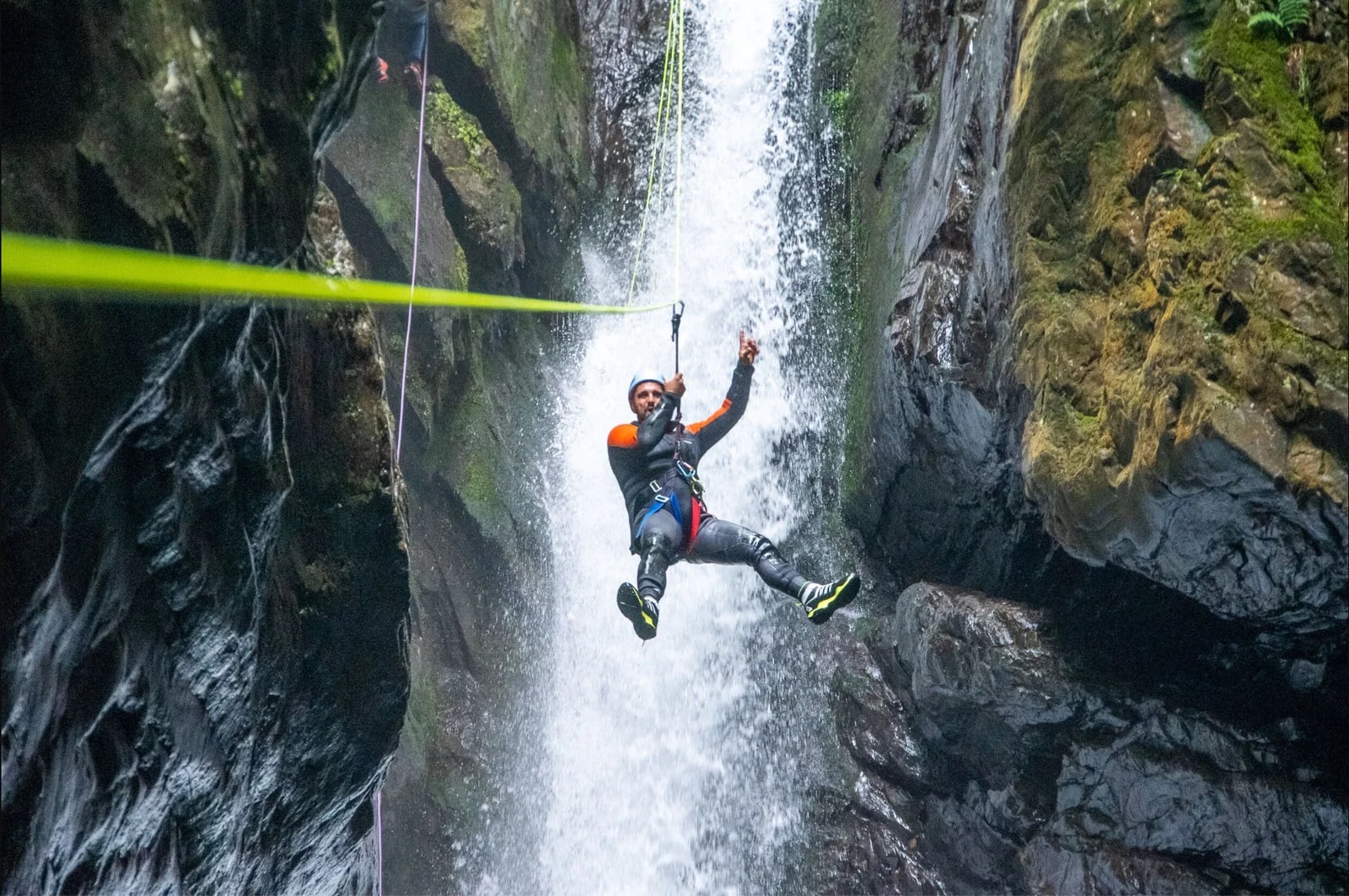 Canyoning in the Marc Canyon, Ariège