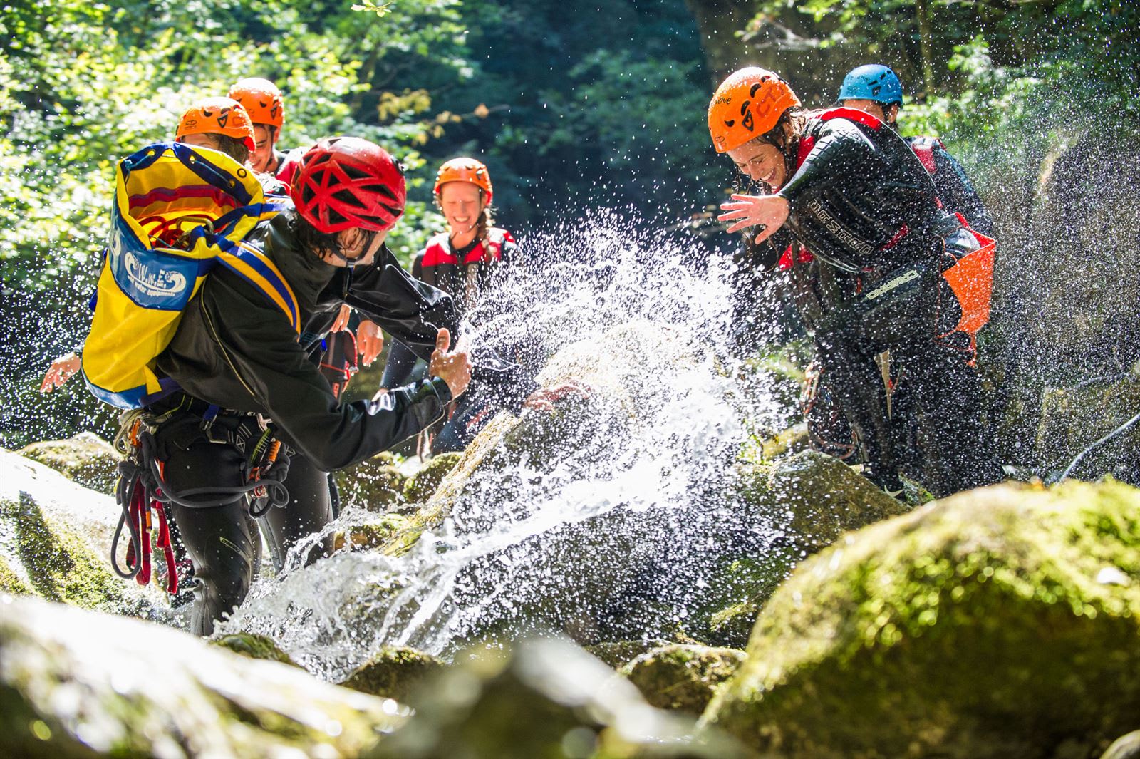 Canyoning near Lake Garda