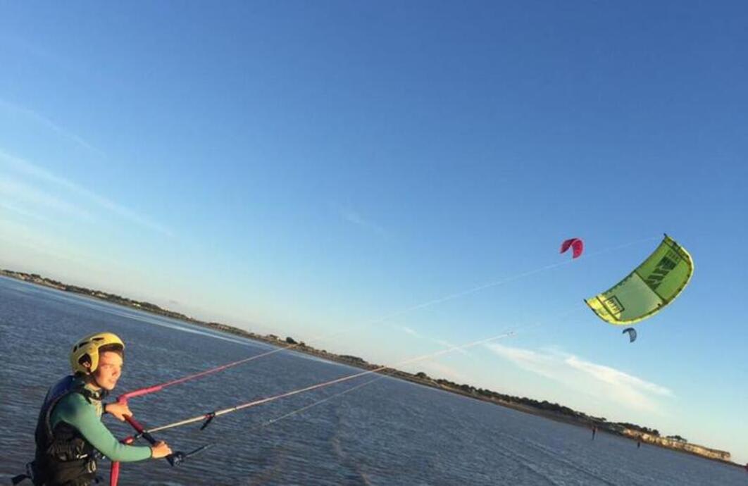 Kitesurfer en Charente-Maritime