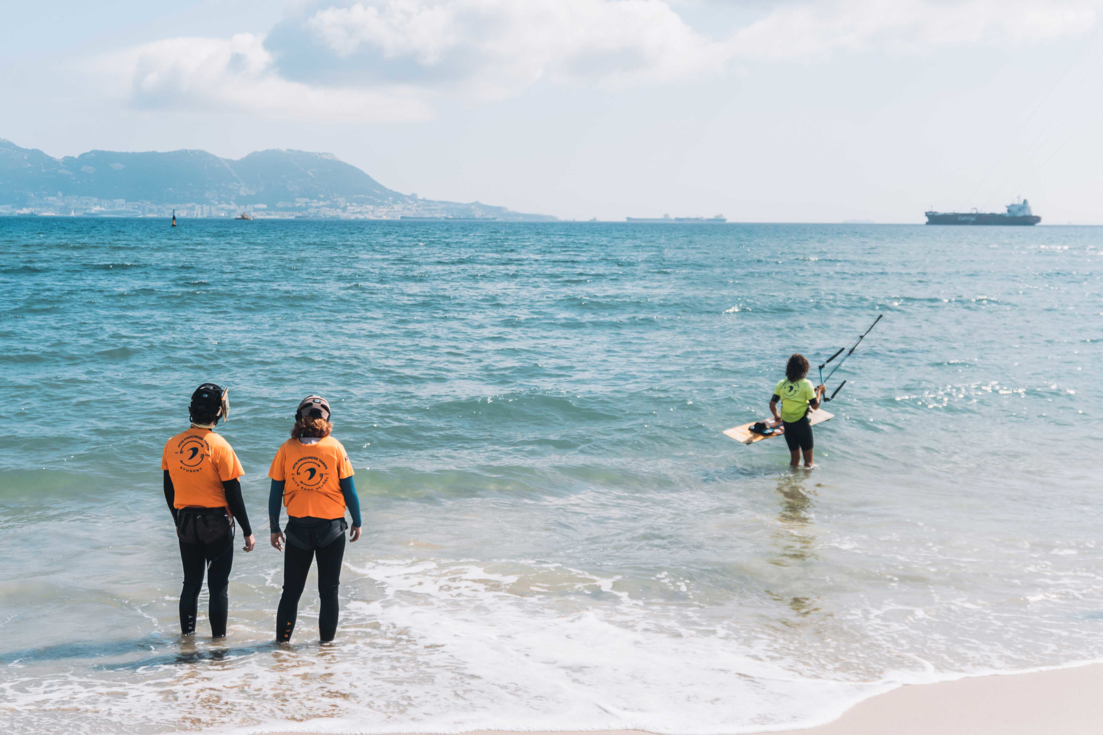 Kitesurfing in Tarifa, Spain