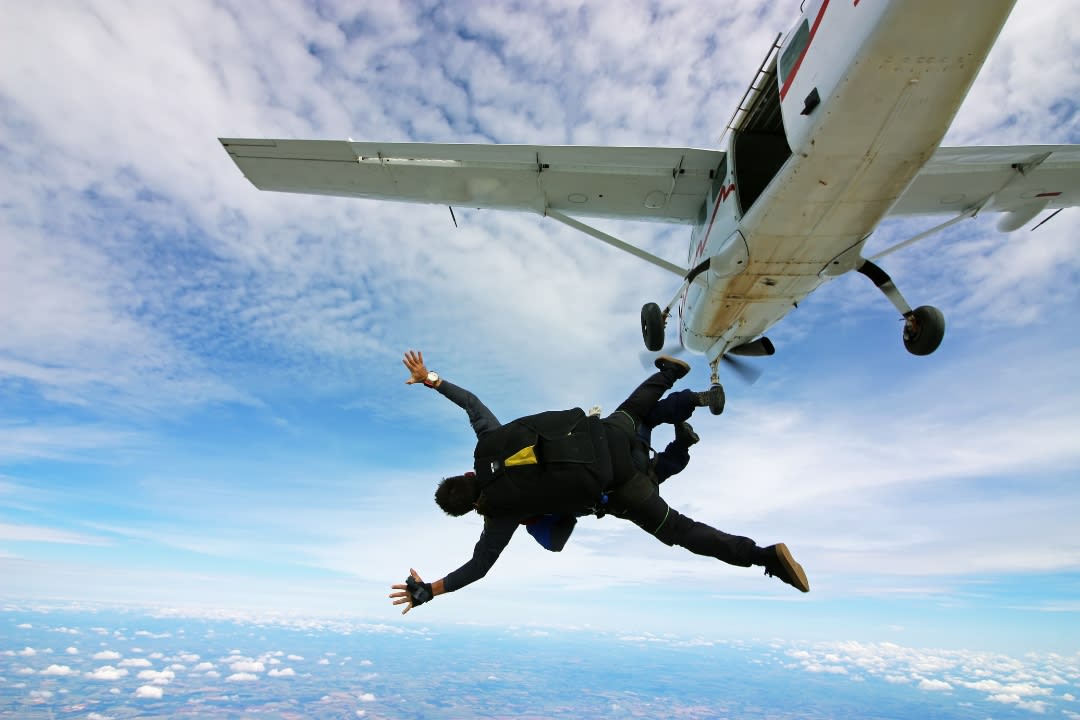 tandem skydiving in Belgium