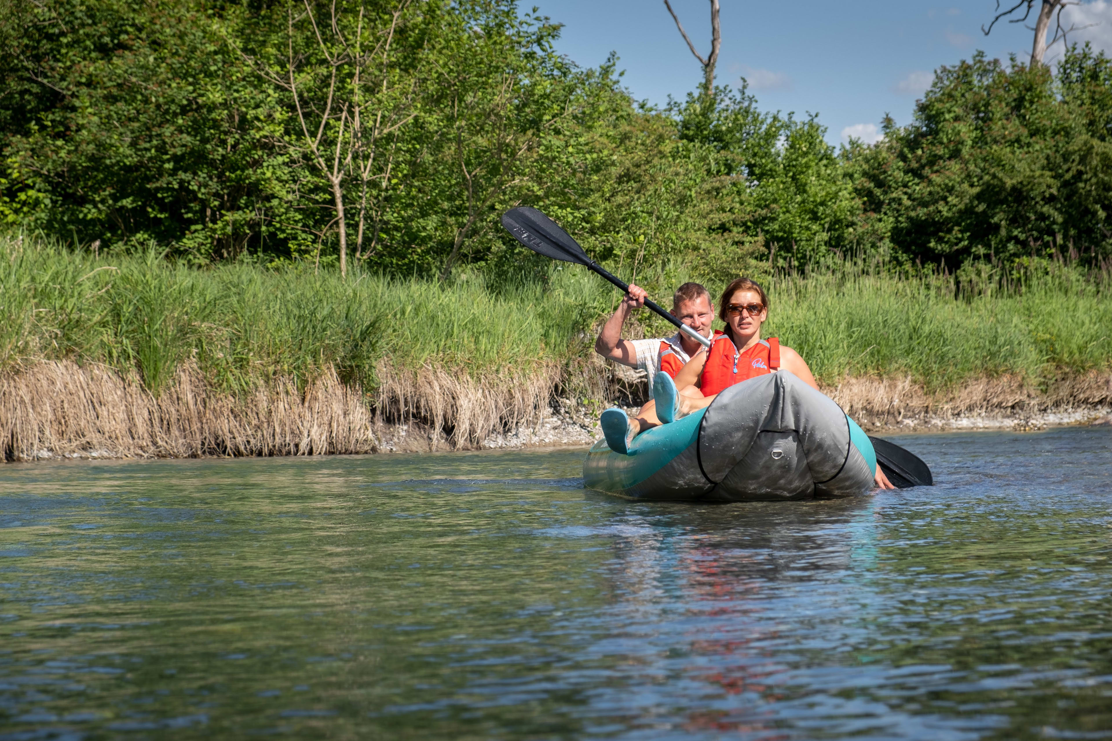 Canorafting Trip on the Aare River from Uttigen near Thun