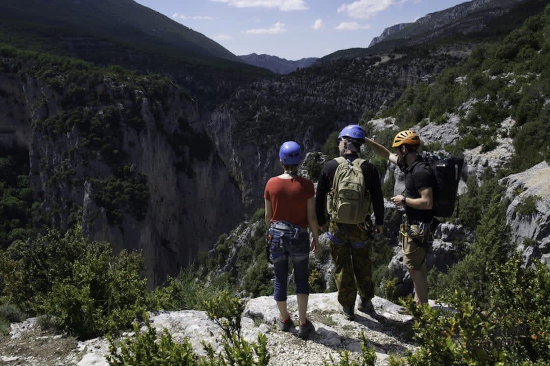 vue sur les gorges du verdon après via ferrata
