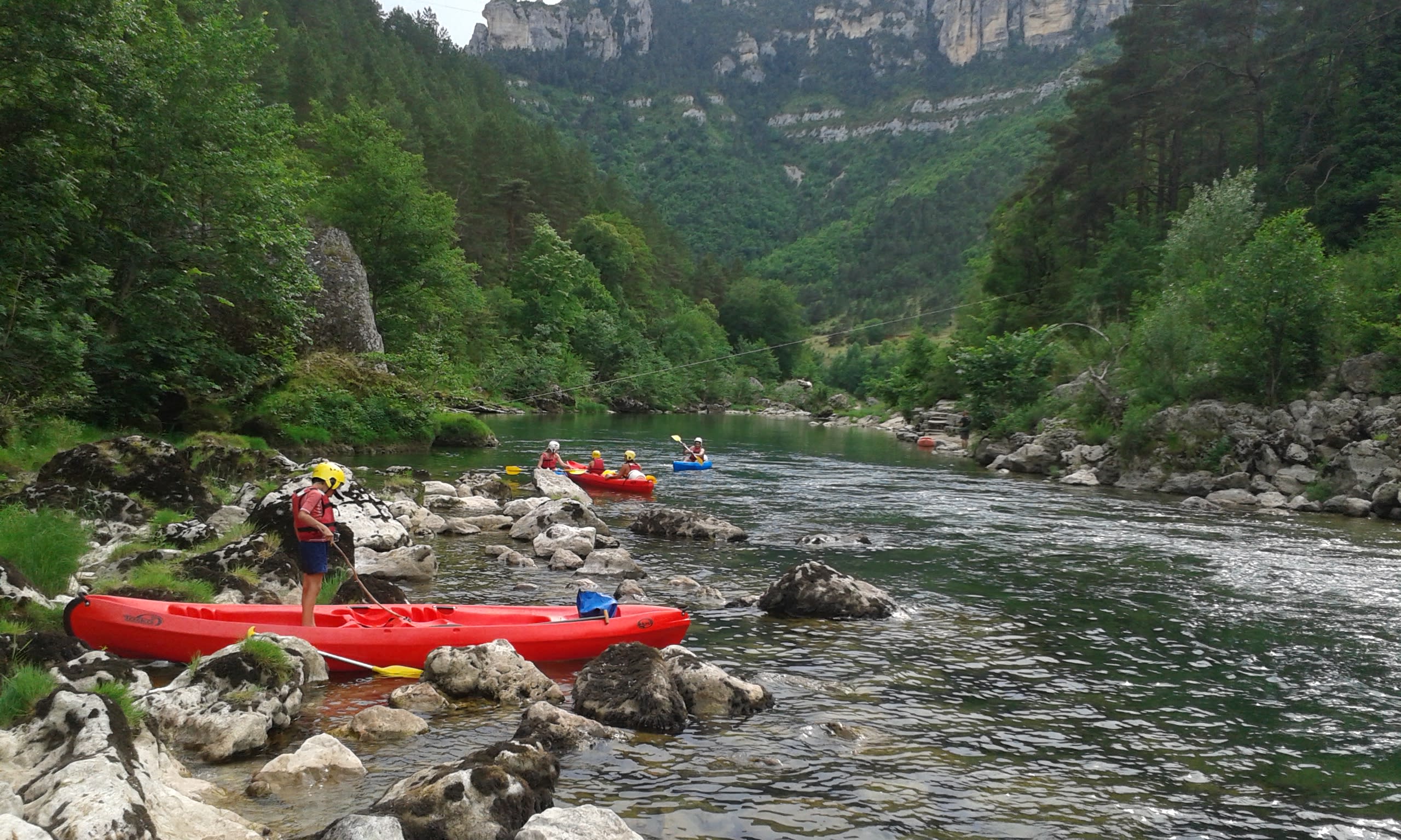 Canoe-kayak rental in Gorges du Tarn near Millau