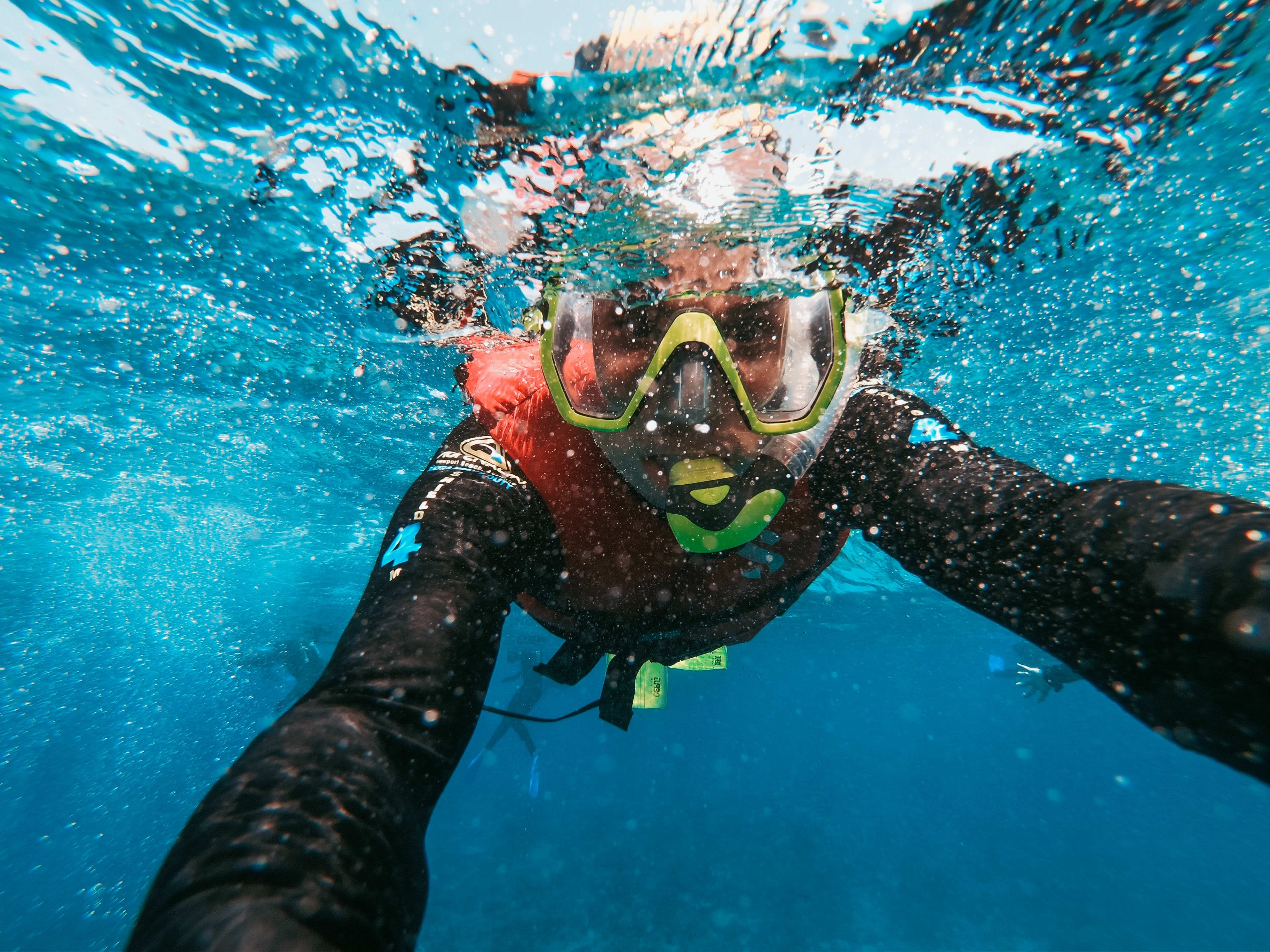 Person snorkeling