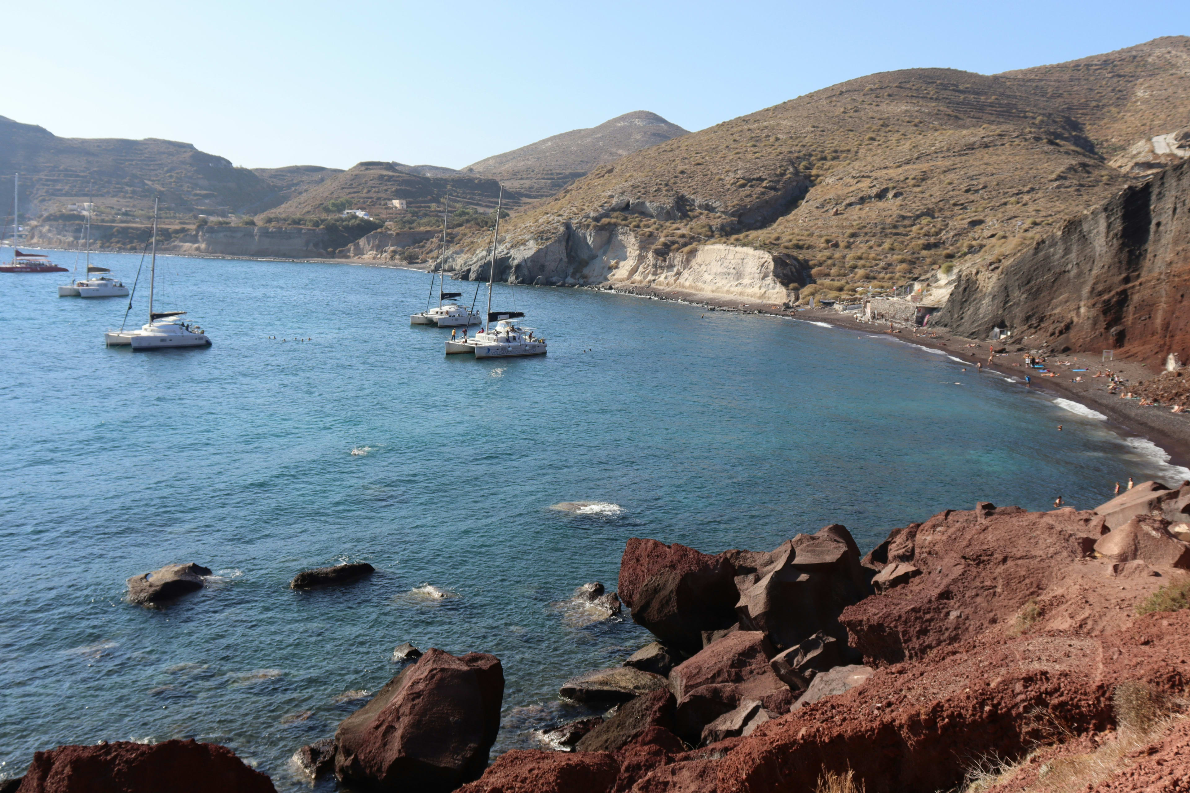 Roter Strand in Santorin