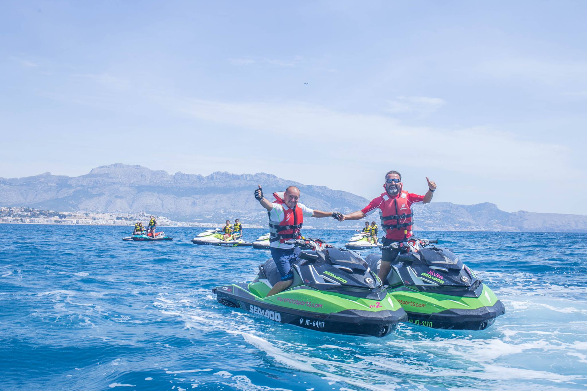 Excursión guiada en moto de agua Denía