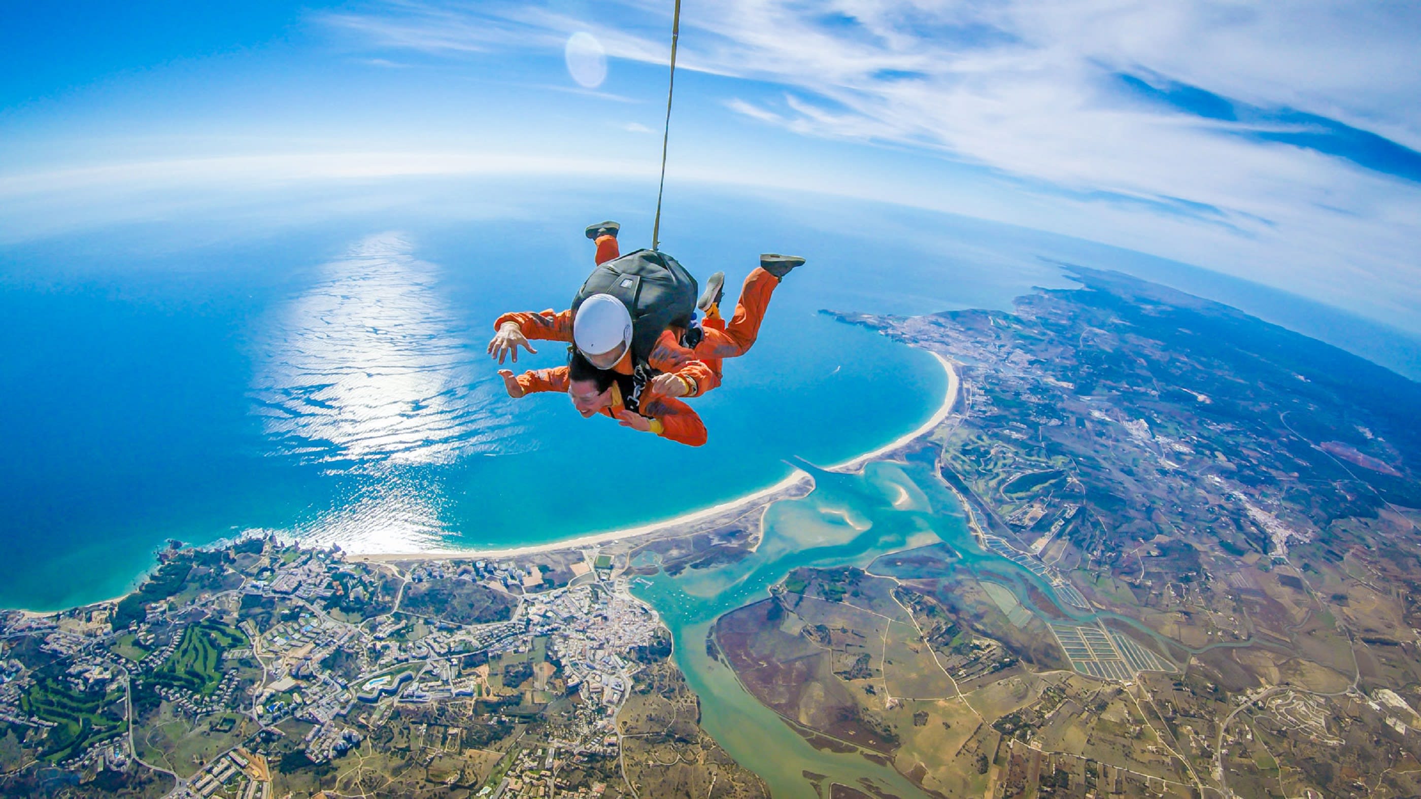 Tandem-Fallschirmsprung in Portimao