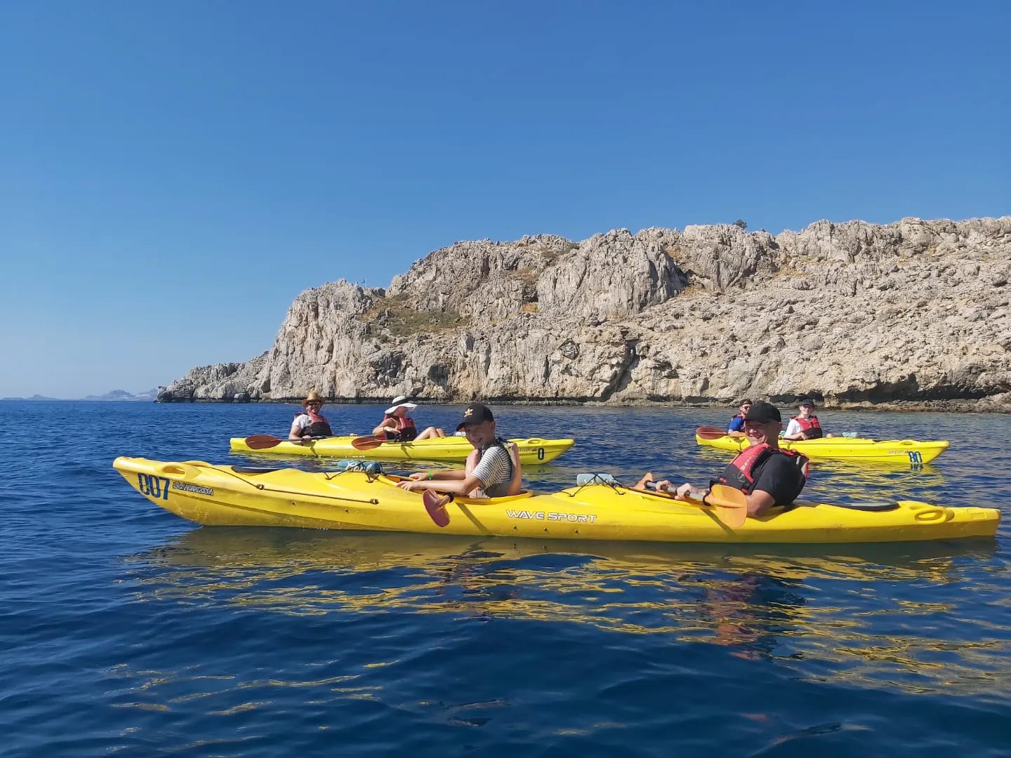 kayaking in Rhodes