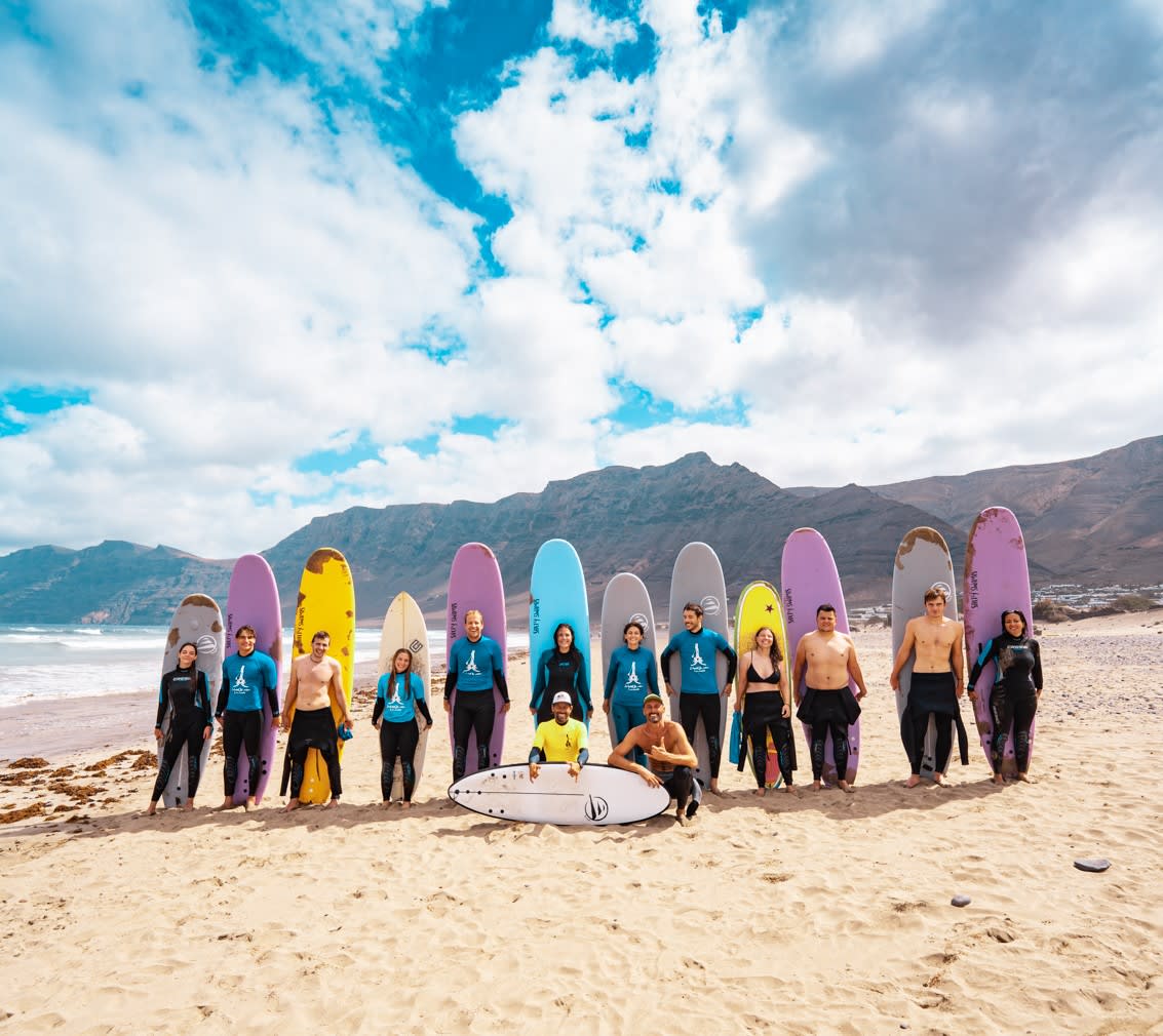 Surfen lernen auf Lanzarote