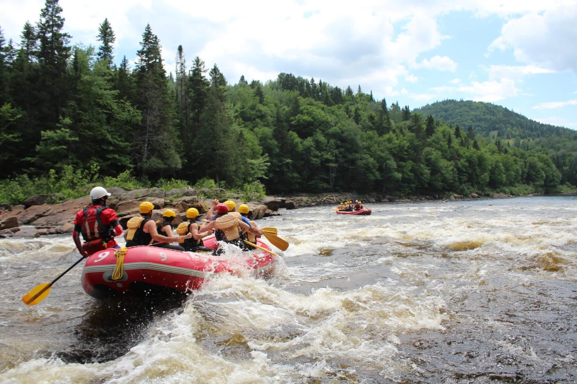 Rafting auf dem Fluss