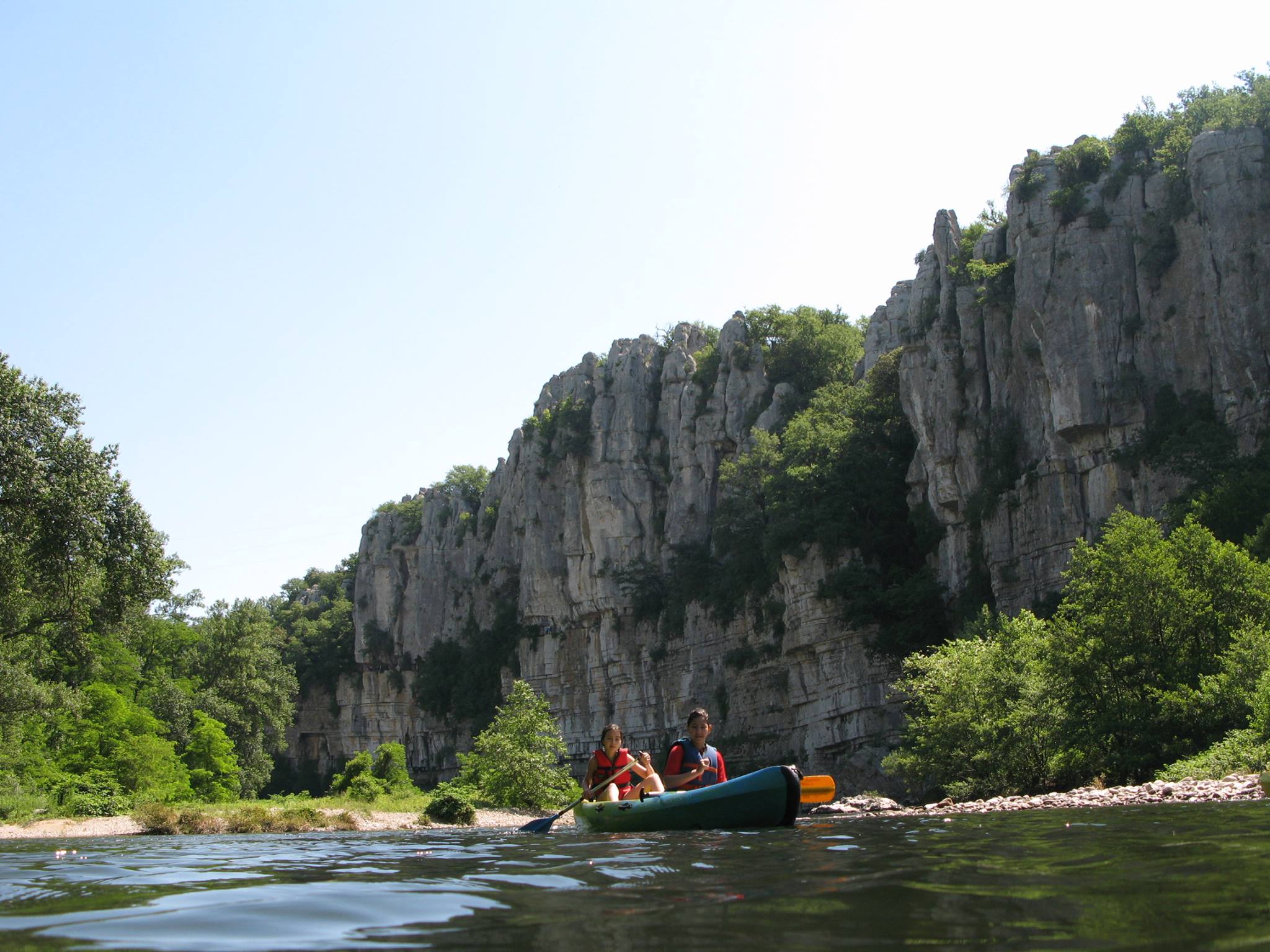 Kanu- und Kajakverleih auf dem Chassezac, Ardèche