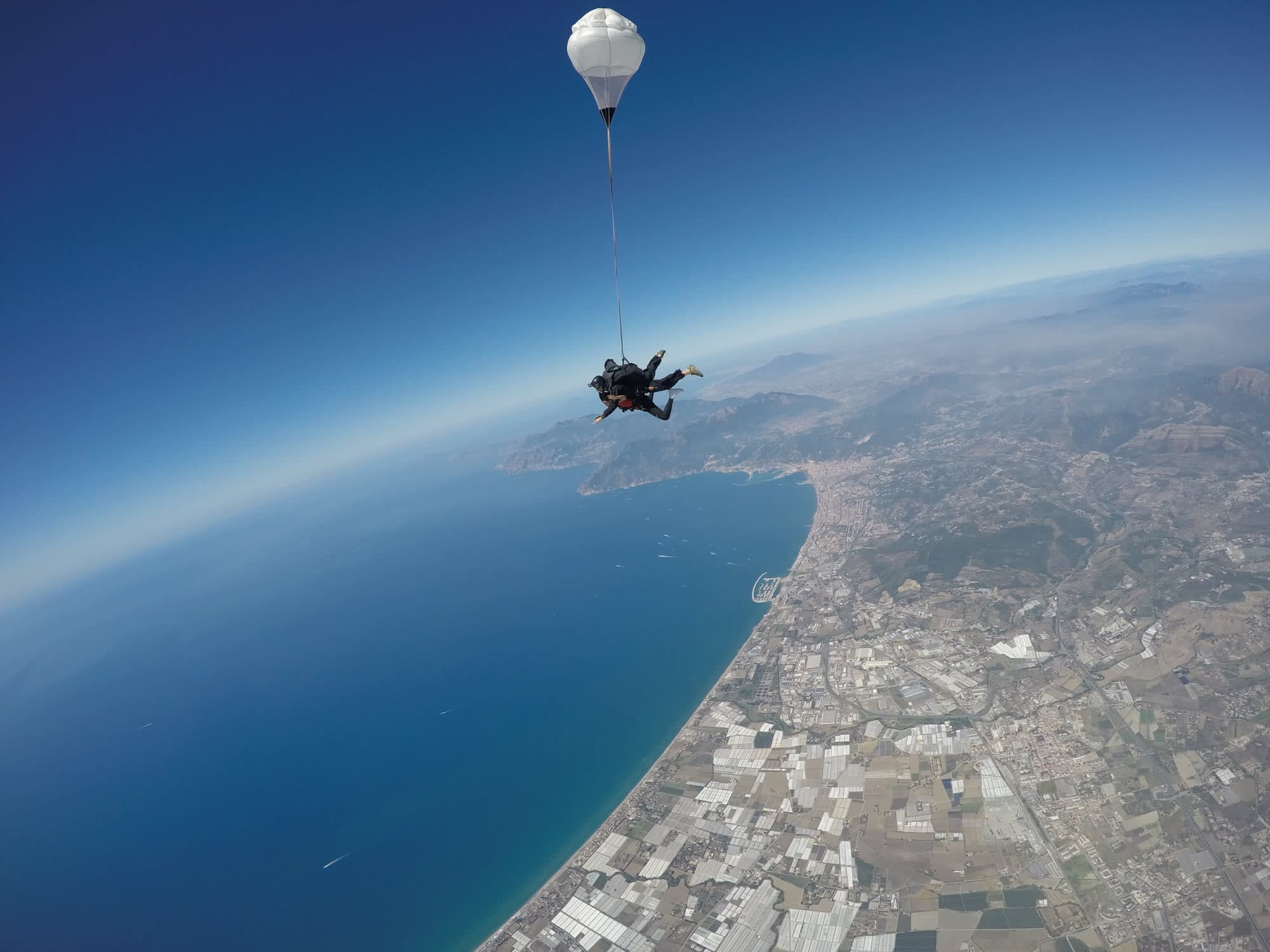 Saut en parachute tandem au-dessus de Naples