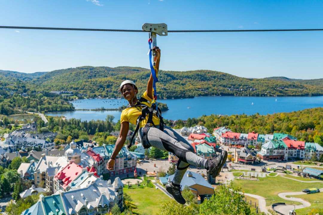 Zipline Traverse of Mont Tremblant in the Laurentians