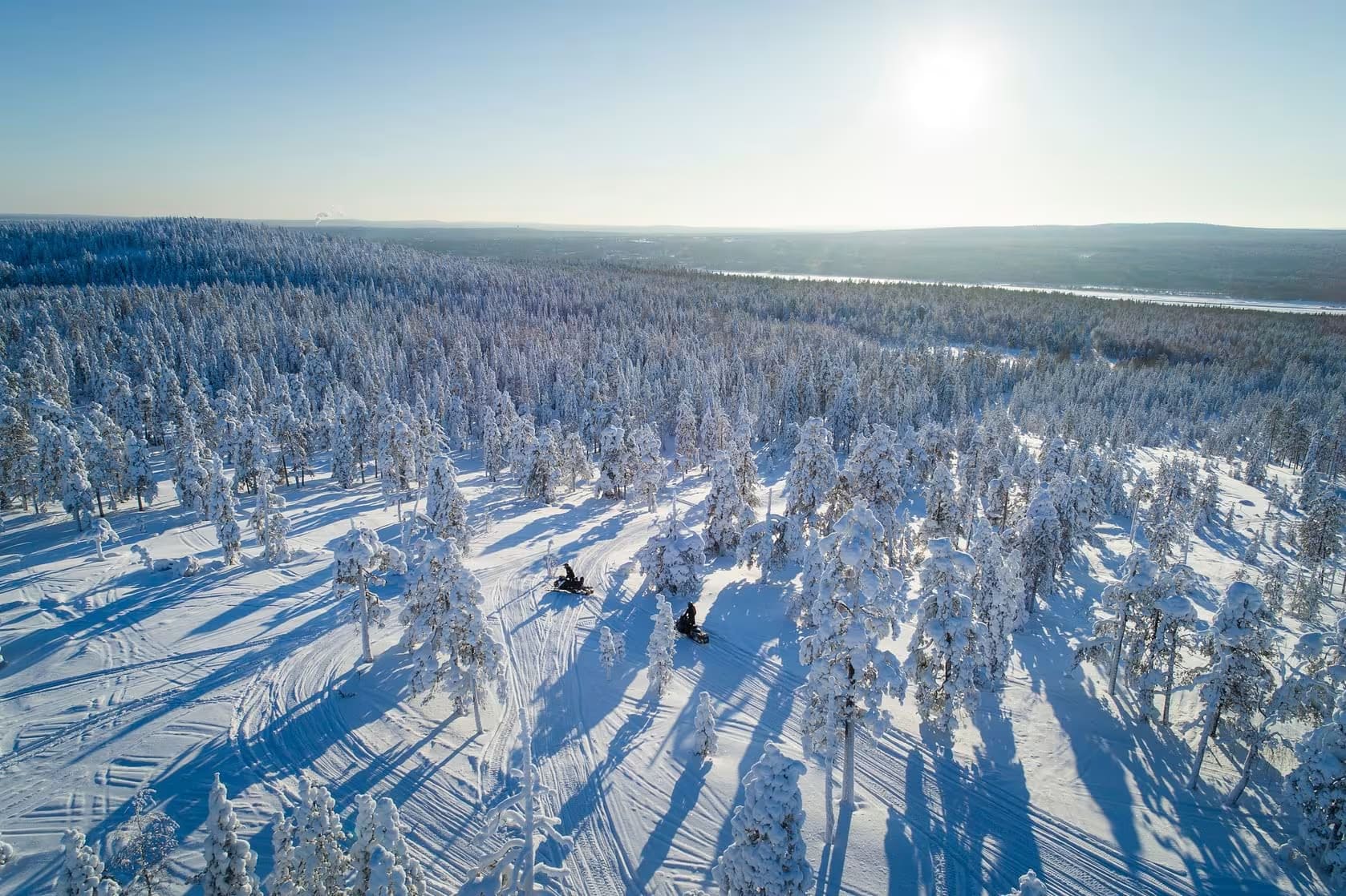 Snowmobiling in Rovaniemi