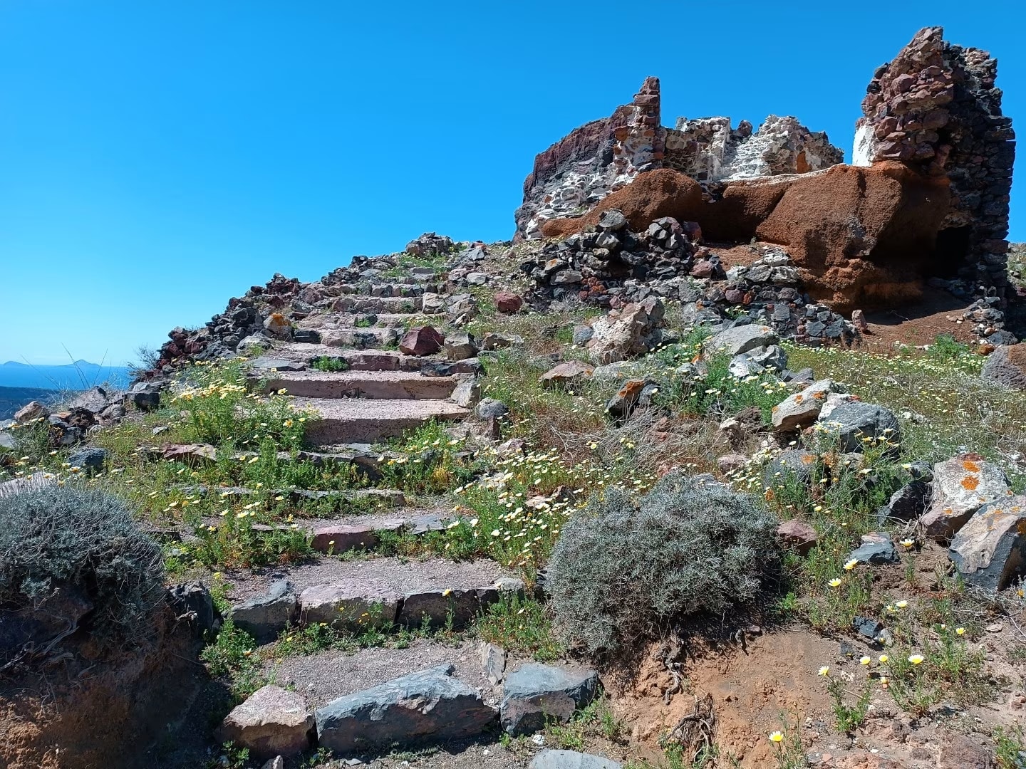 Senderismo en Santorini