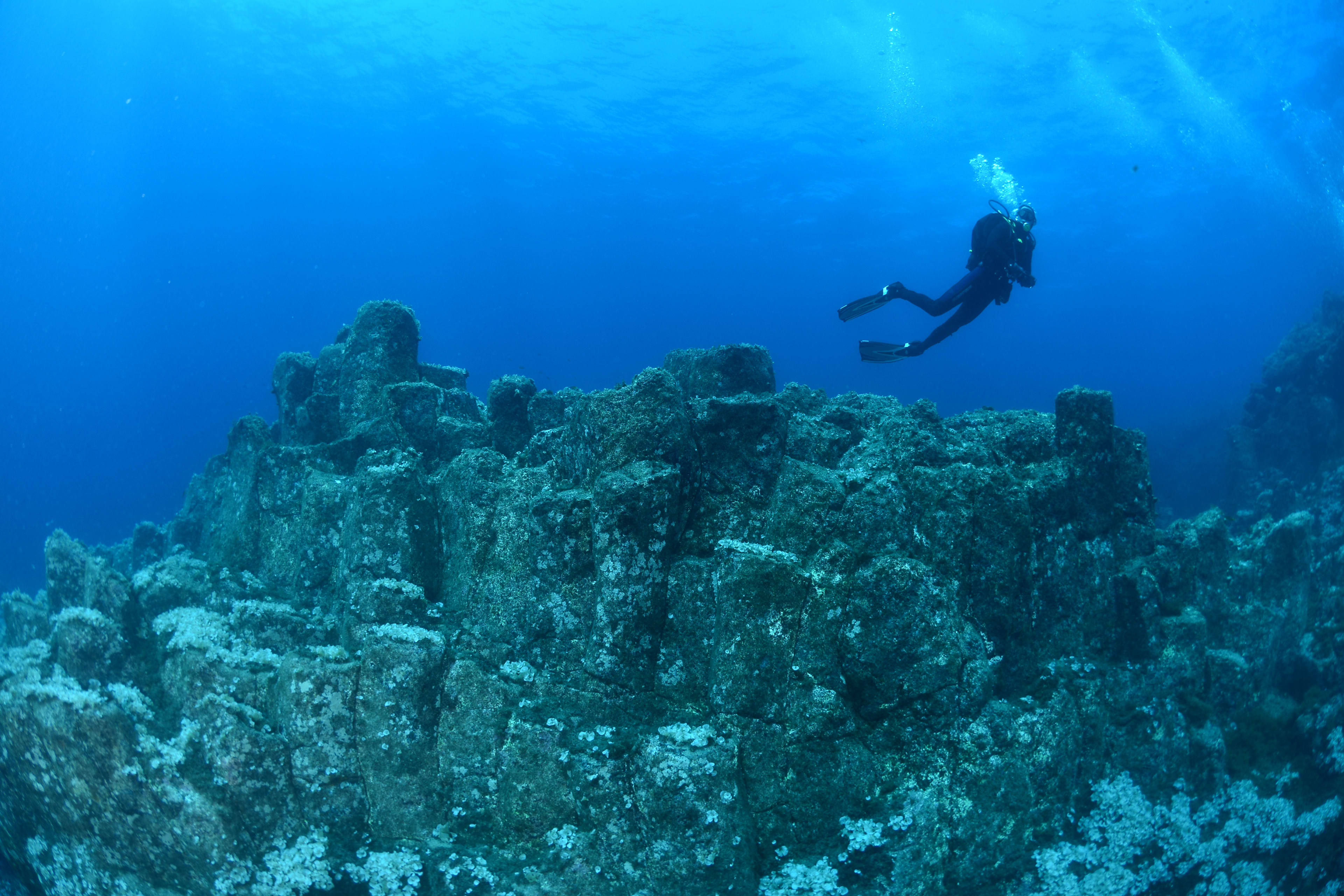 Guided adventure dives around Santa Maria, Azores