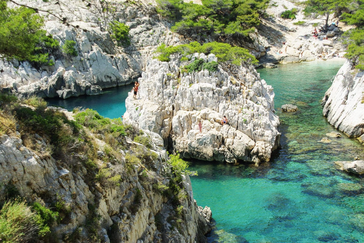 Falaises de calcaire du Parc national des Calanques