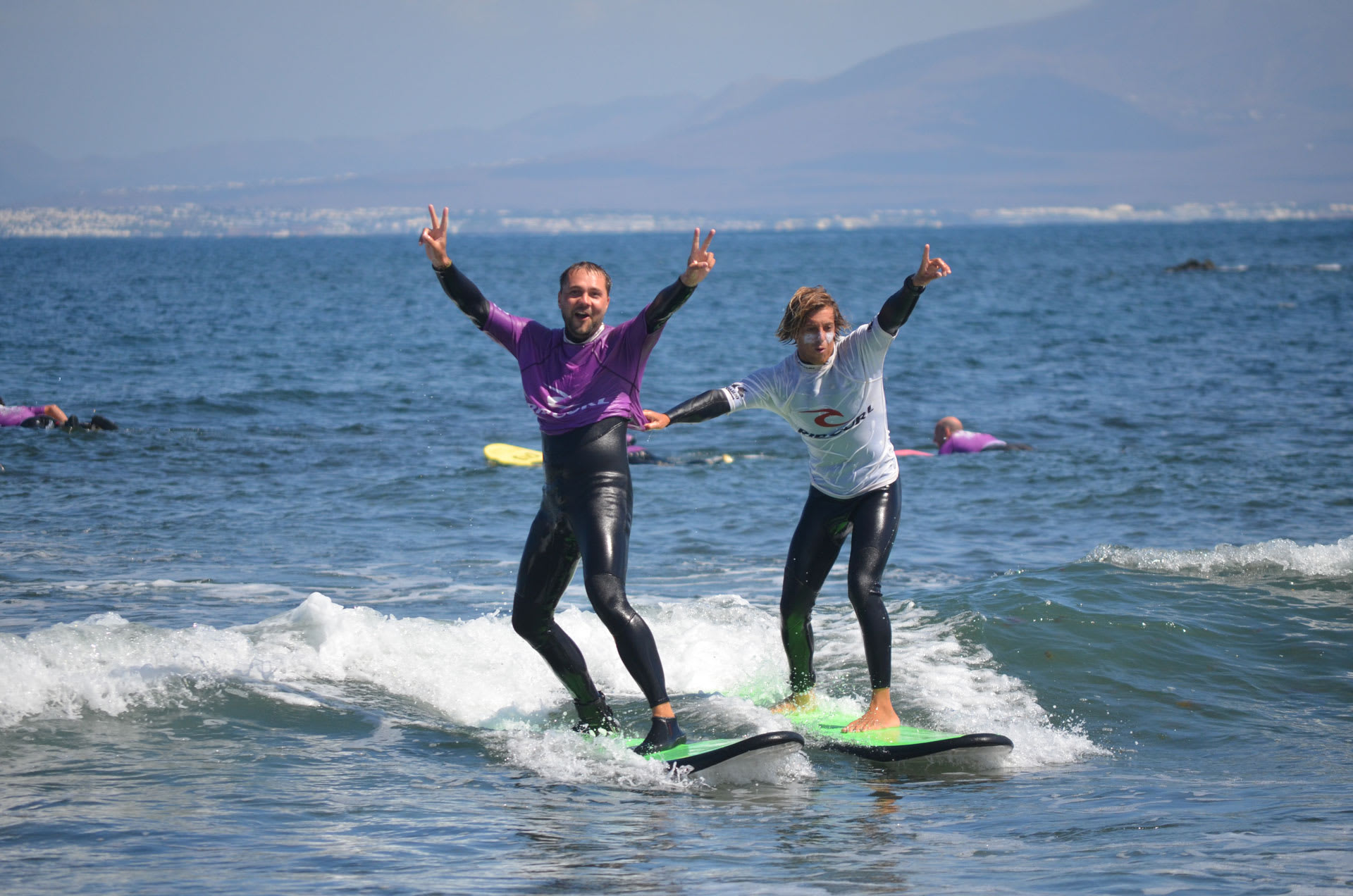 Surf lessons for beginners at Corralejo