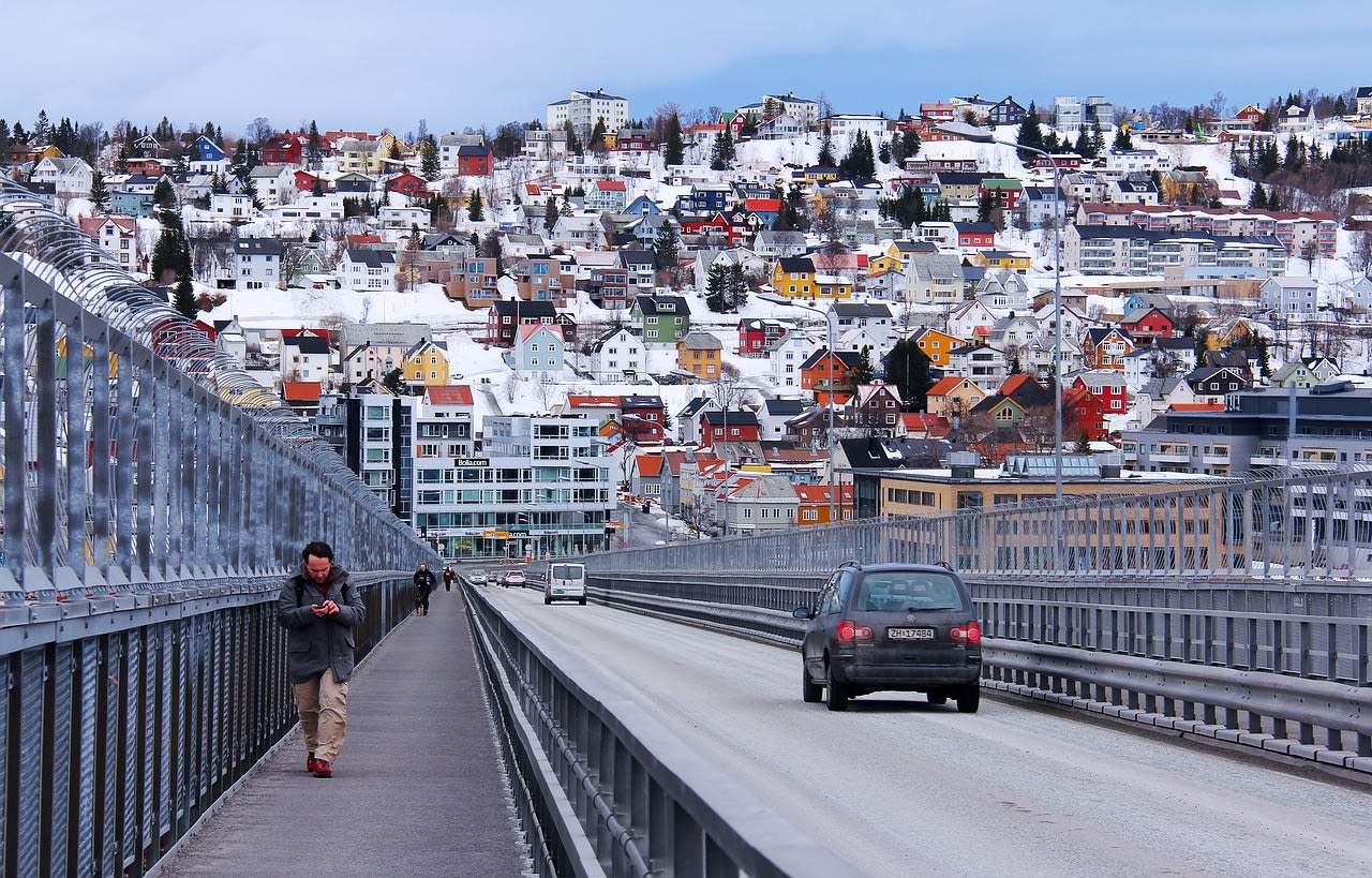 Tromsø-Brücke, Norwegen