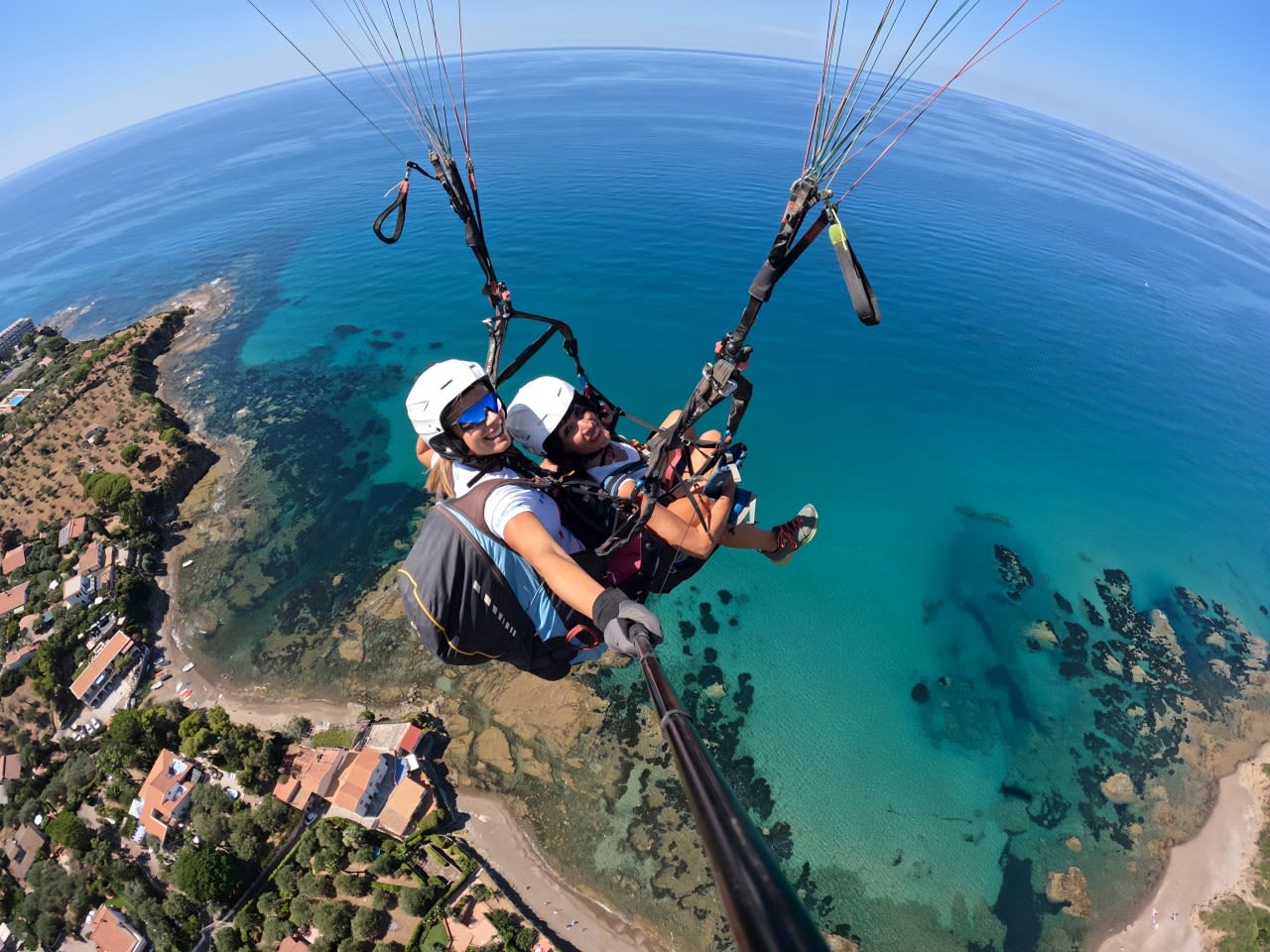 Parapente biplaza en Cefalú