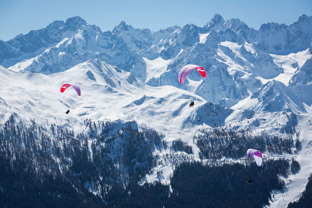 Paragliding in Verbier