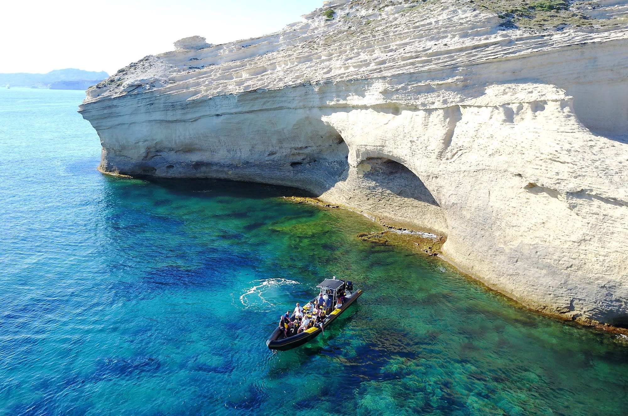 excursión en barco a los acantilados de Bonifacio