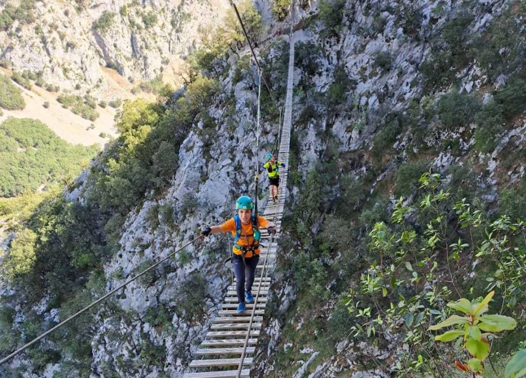 Via ferrata Los Puentes in La Hermida, Picos de Europa