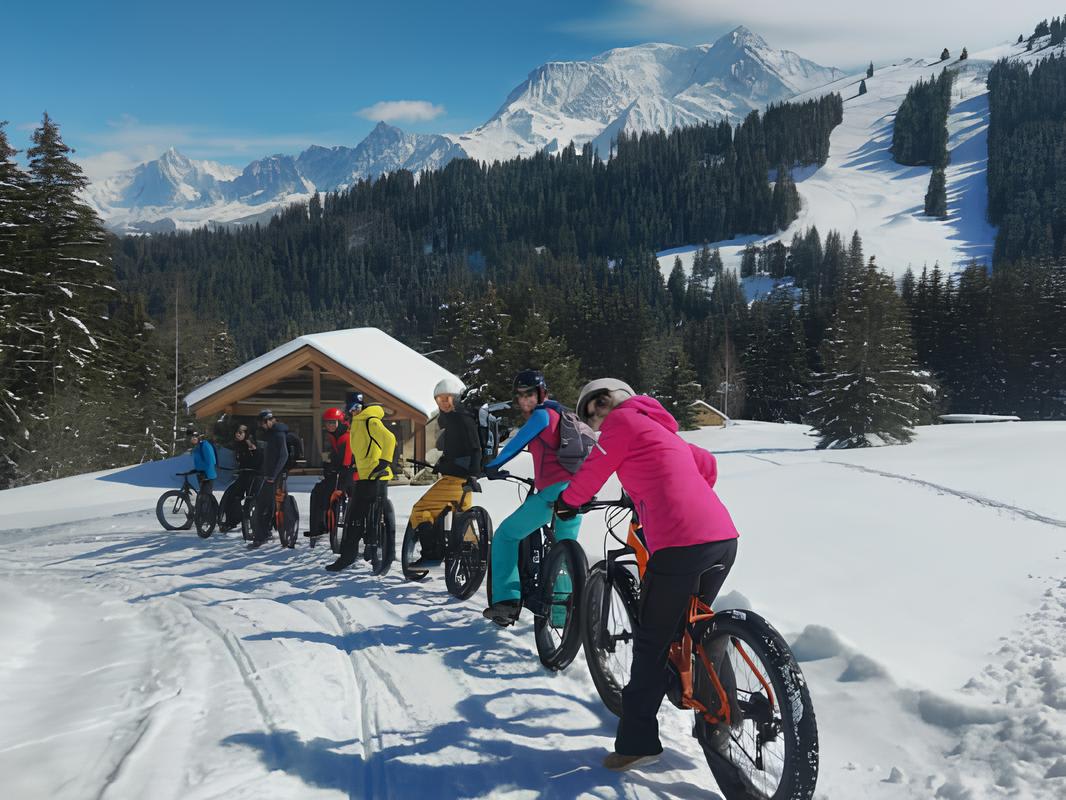 Fat bike en Les Contamines
