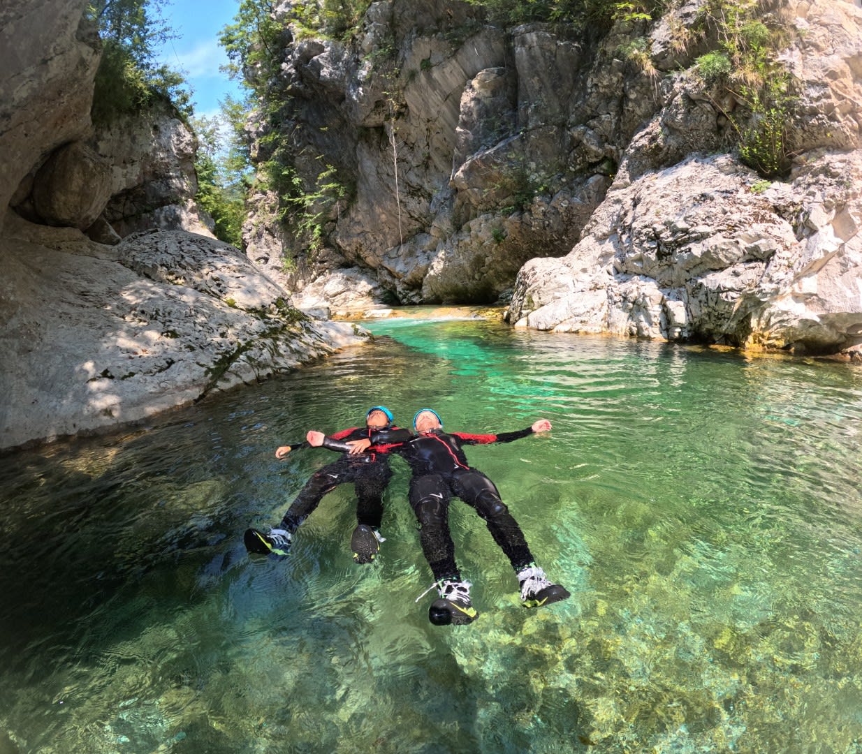 Water Trekking in the Učja Canyon, Soča valley