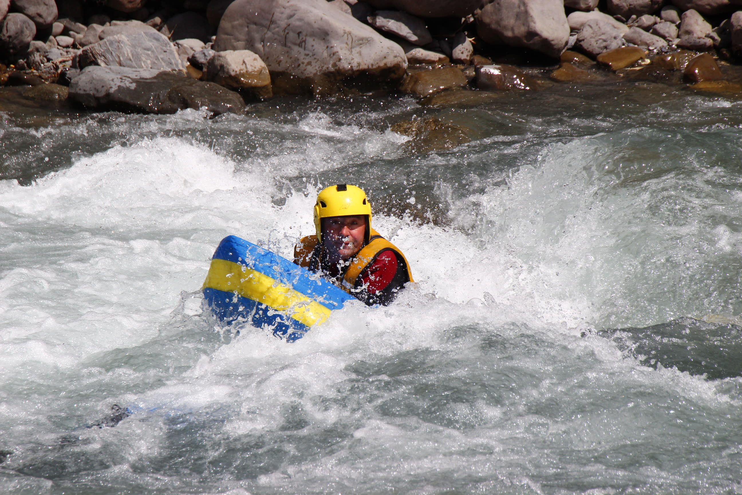 Hydrospeed down the Ubaye river near Barcelonnette