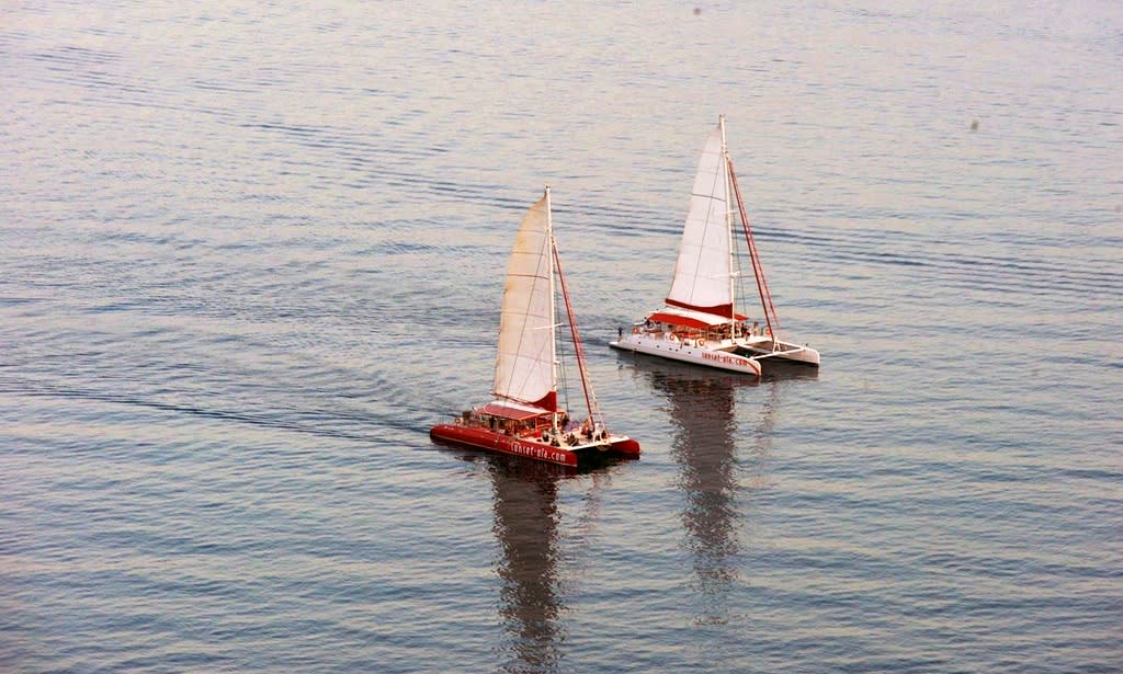 Catamaran Cruise with Lunch from Santorini